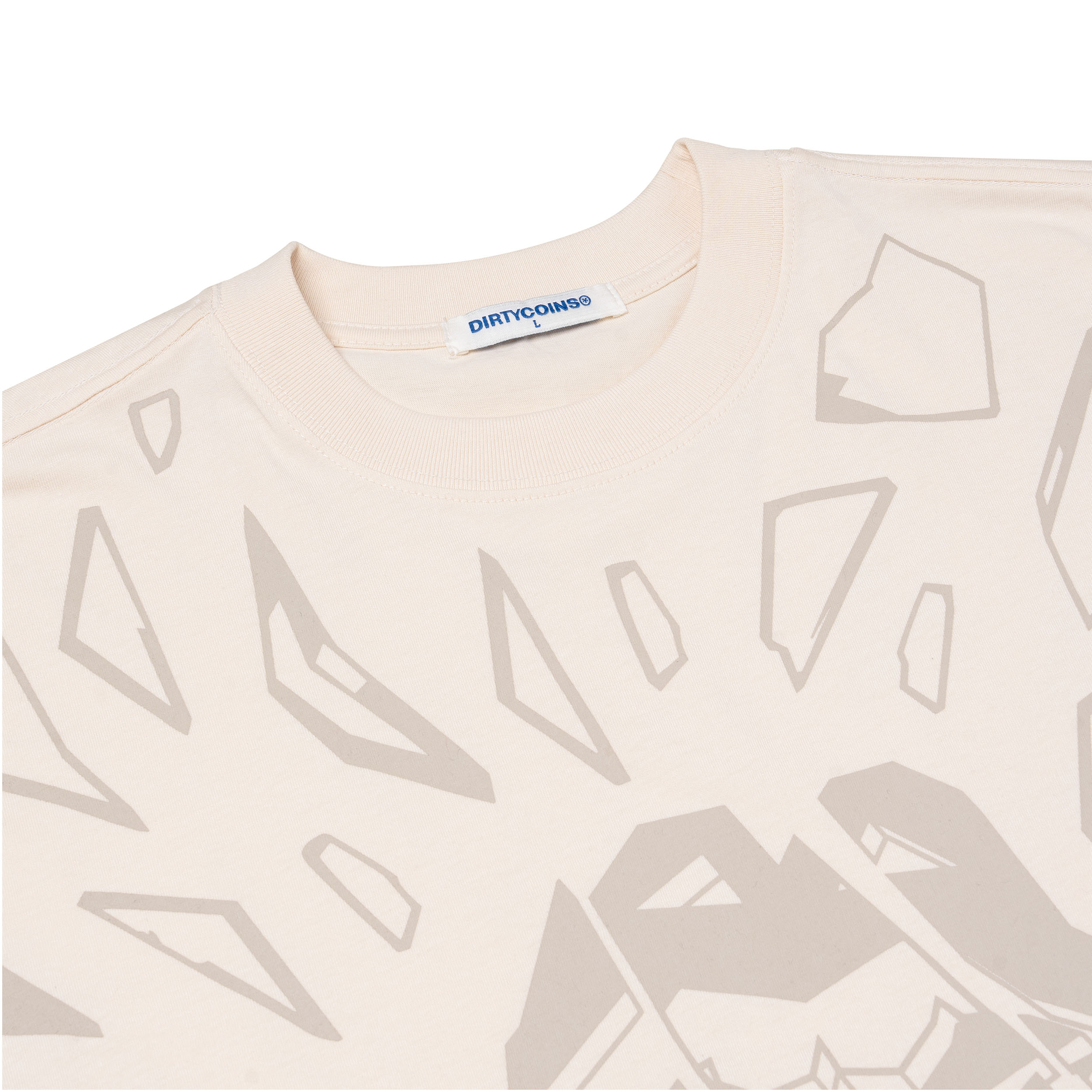 DCxRS Breaking Printed T-Shirt Cream