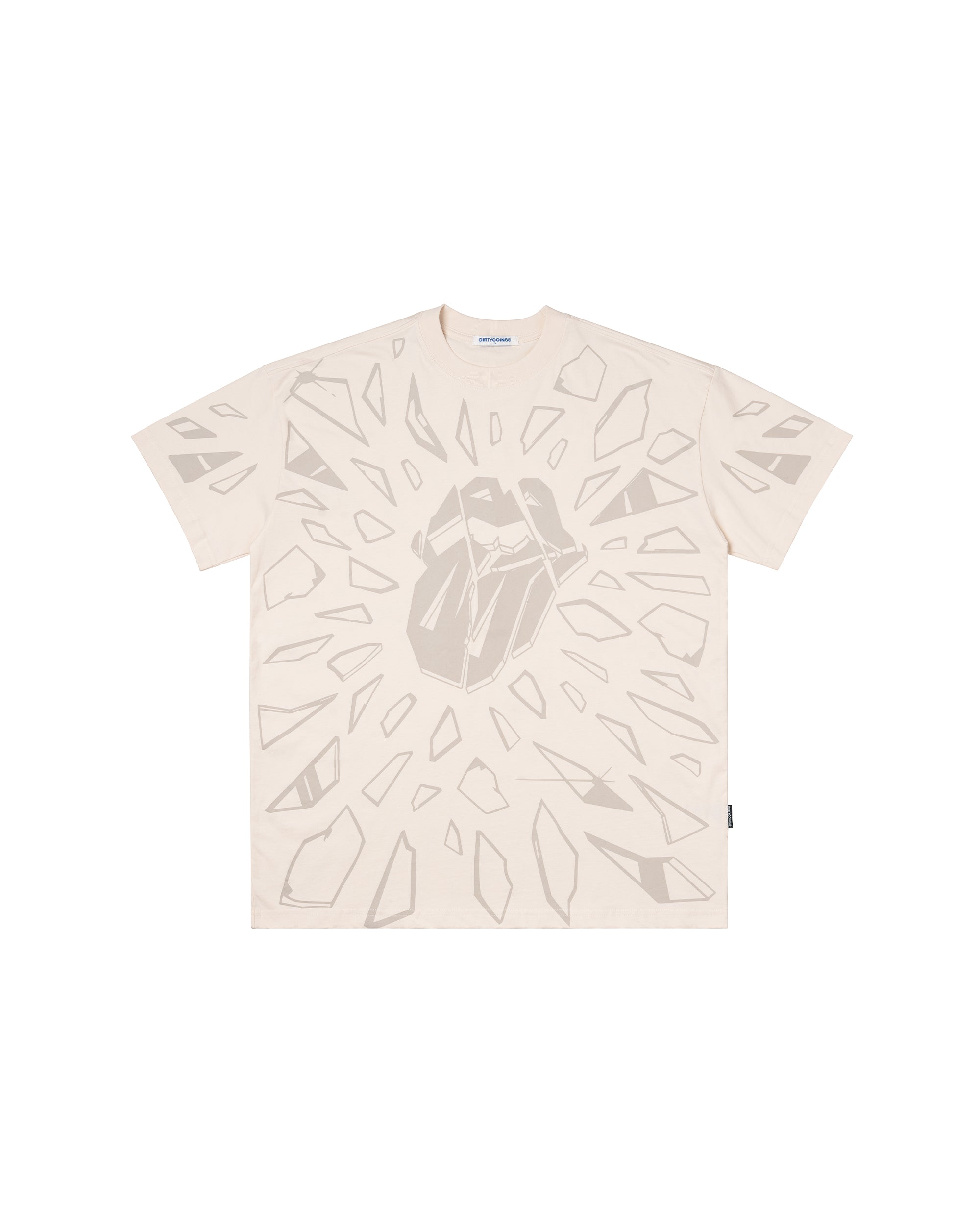 DCxRS Breaking Printed T-Shirt Cream