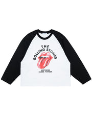 DCxRS Faded Print Raglan LS T-Shirt