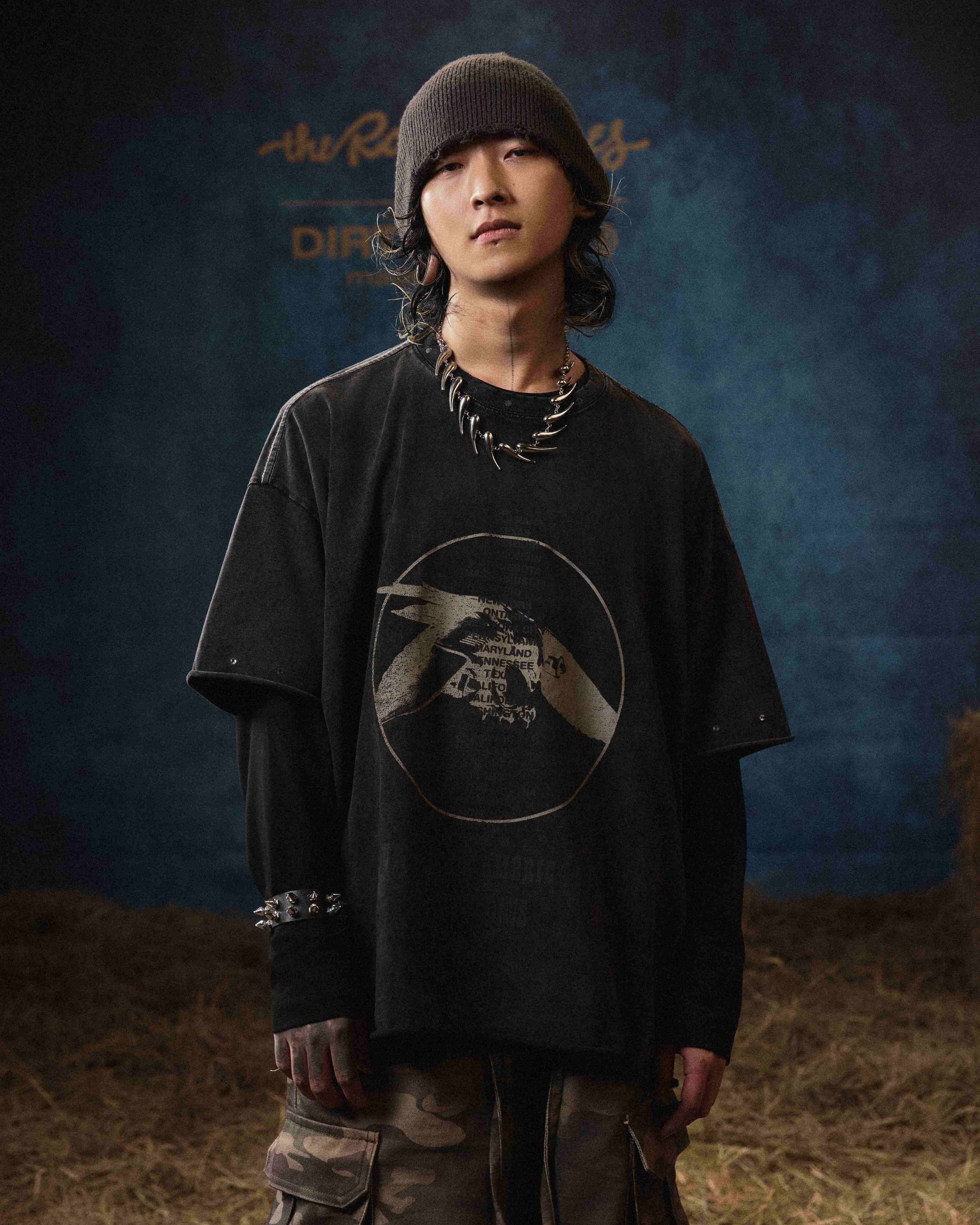 DCxRS Eagle Jet 2 American Wash T-Shirt Black