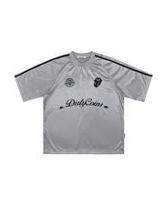 DCxRS Logo Glossy Soccer Jersey Grey