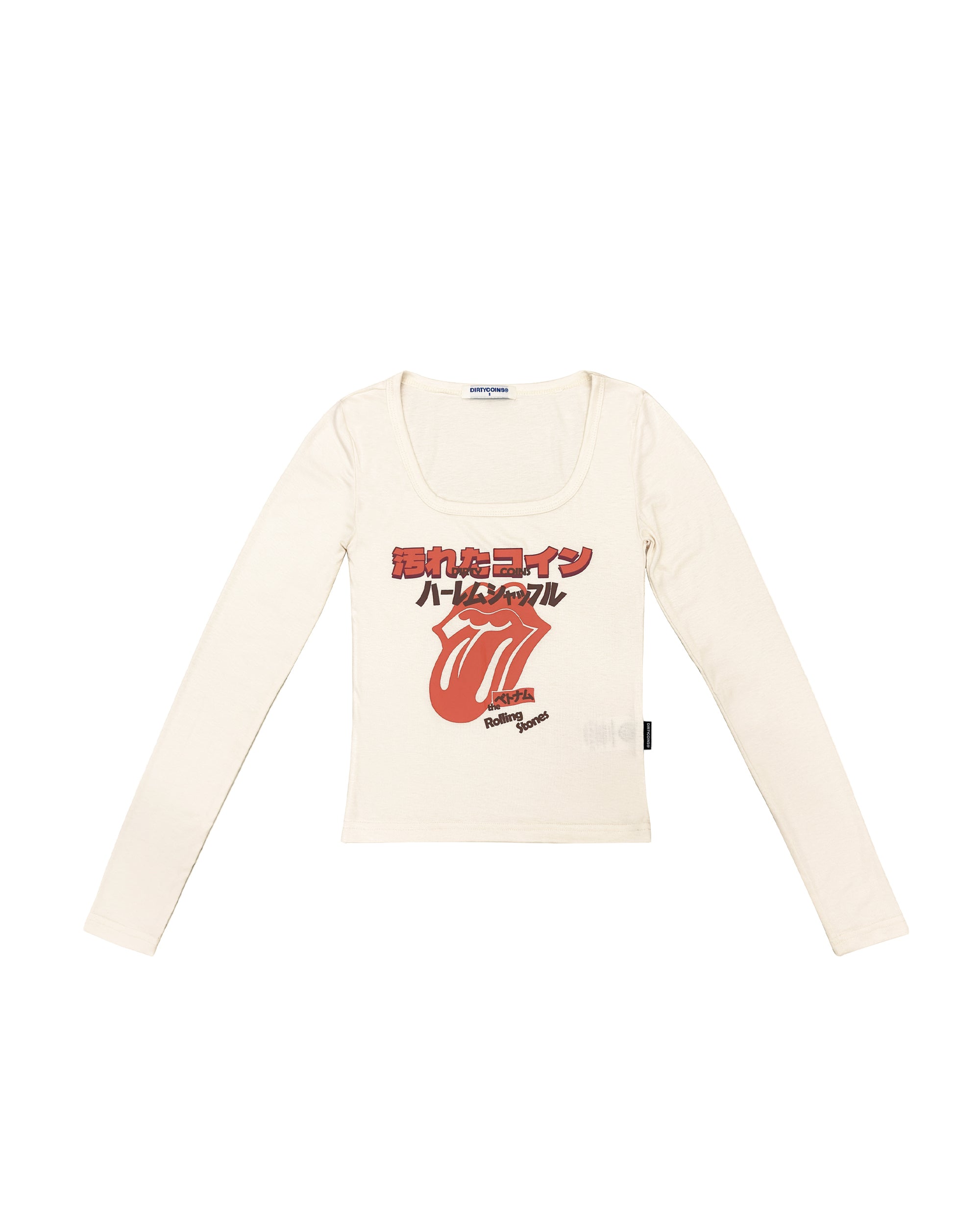 DCxRS JP Inspired Fit LS Baby Tee Tan
