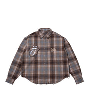 DCxRS Western Rivet Flannel Brown