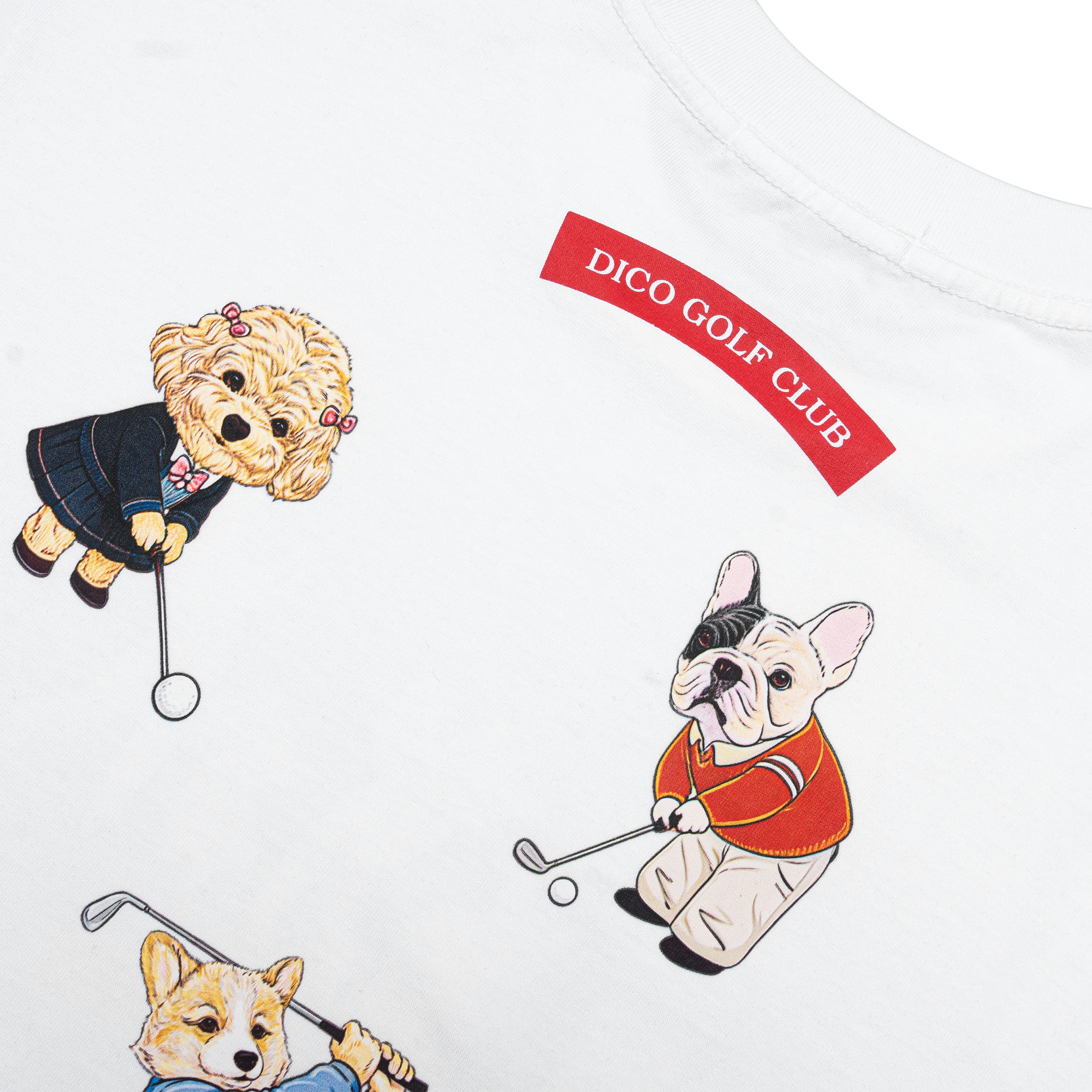 Dico Puppies Golf Club T-shirt White
