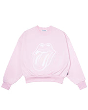 DCxRS Big Logo Printed Sweatshirt Pink