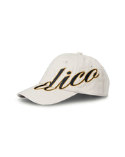 Cap Dico Script Embroidery Cream