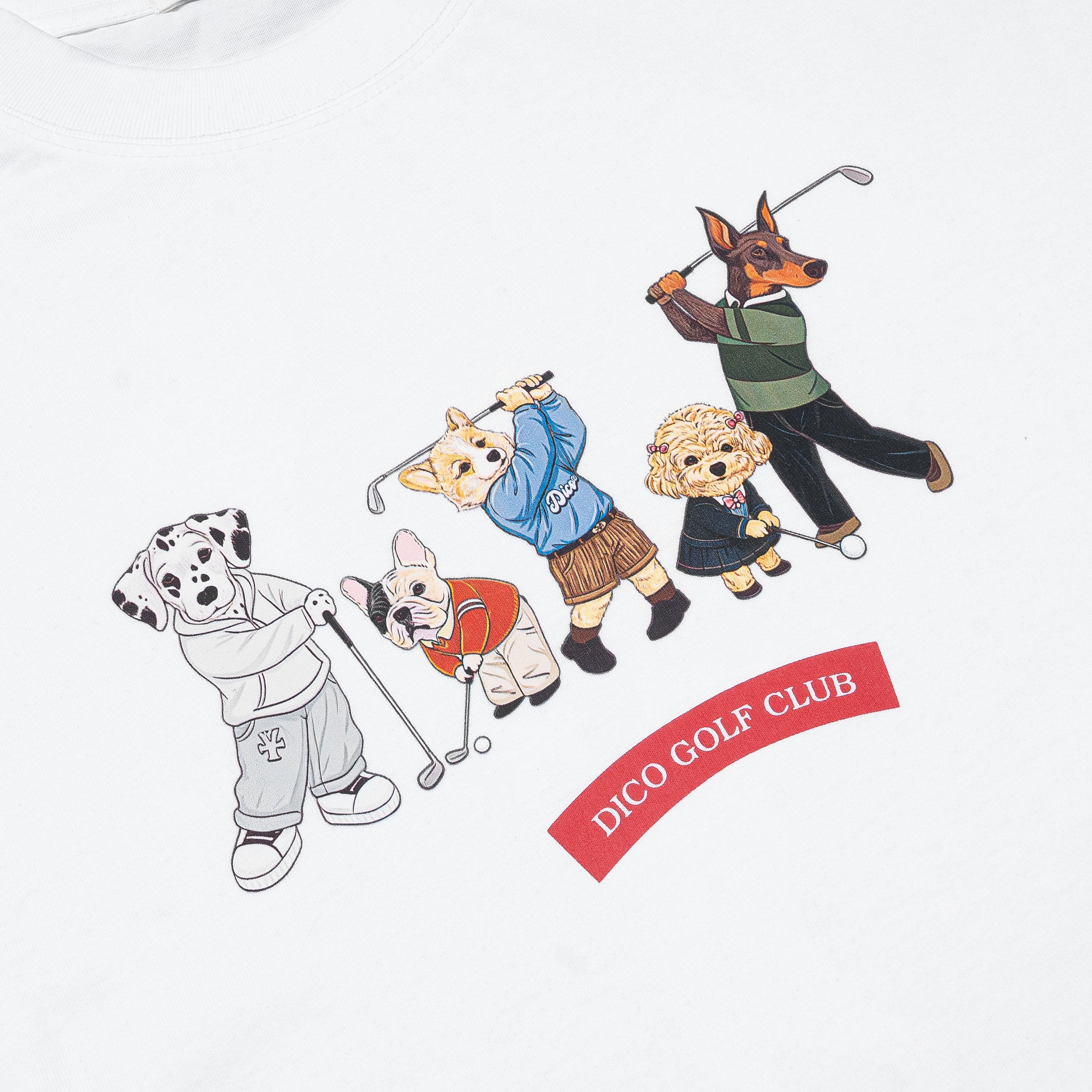 Dico Puppies Golf Club T-shirt White
