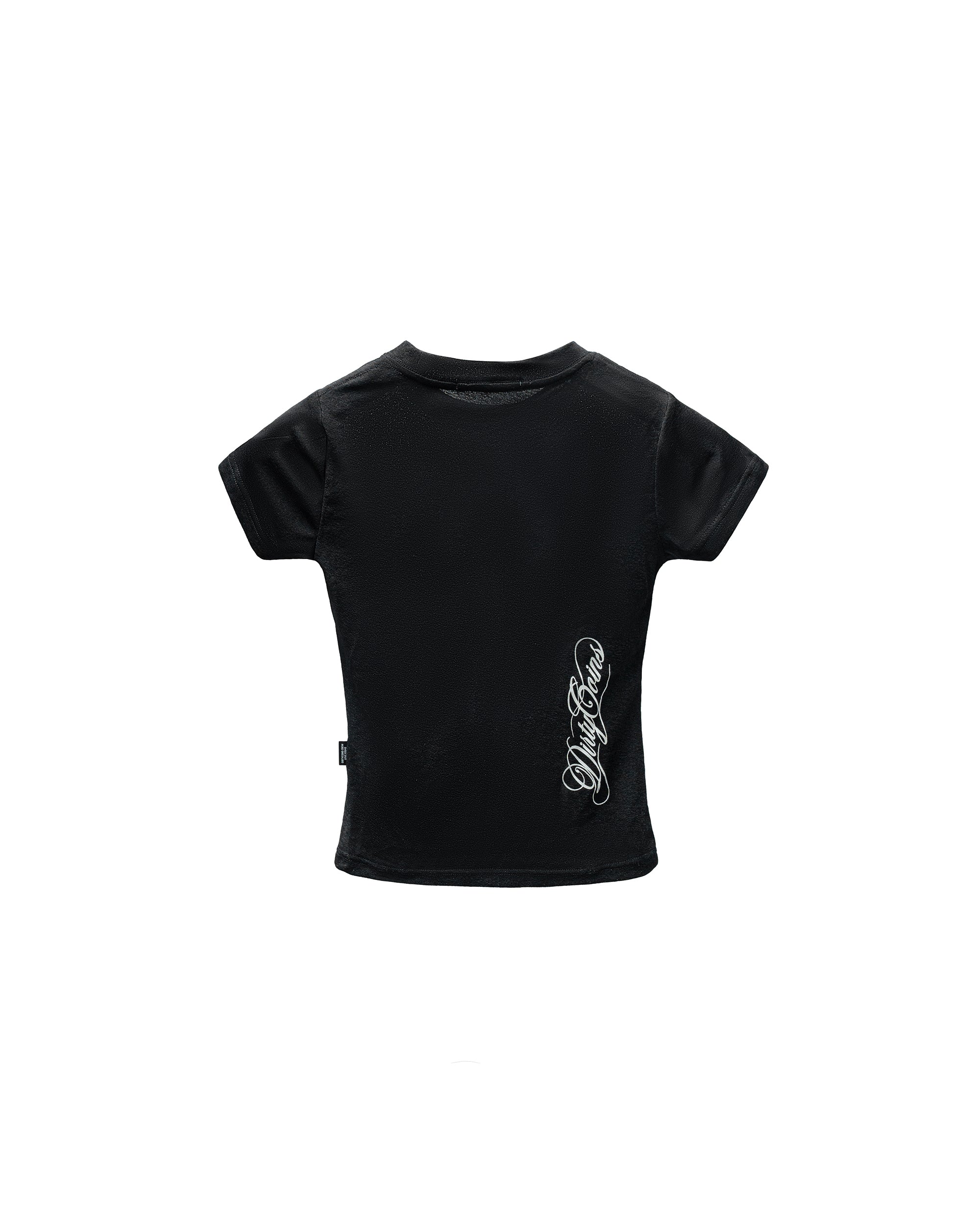 Dico Hiphop Angels Fitted Baby Tee Black