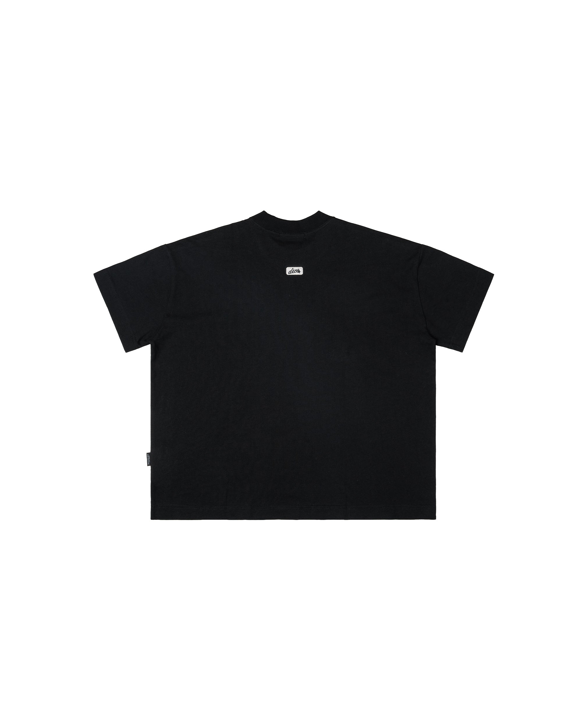 Dico Fluffy Print T-Shirt Black