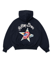 DCxRS American Tongue Zip-Up Hoodie Navy