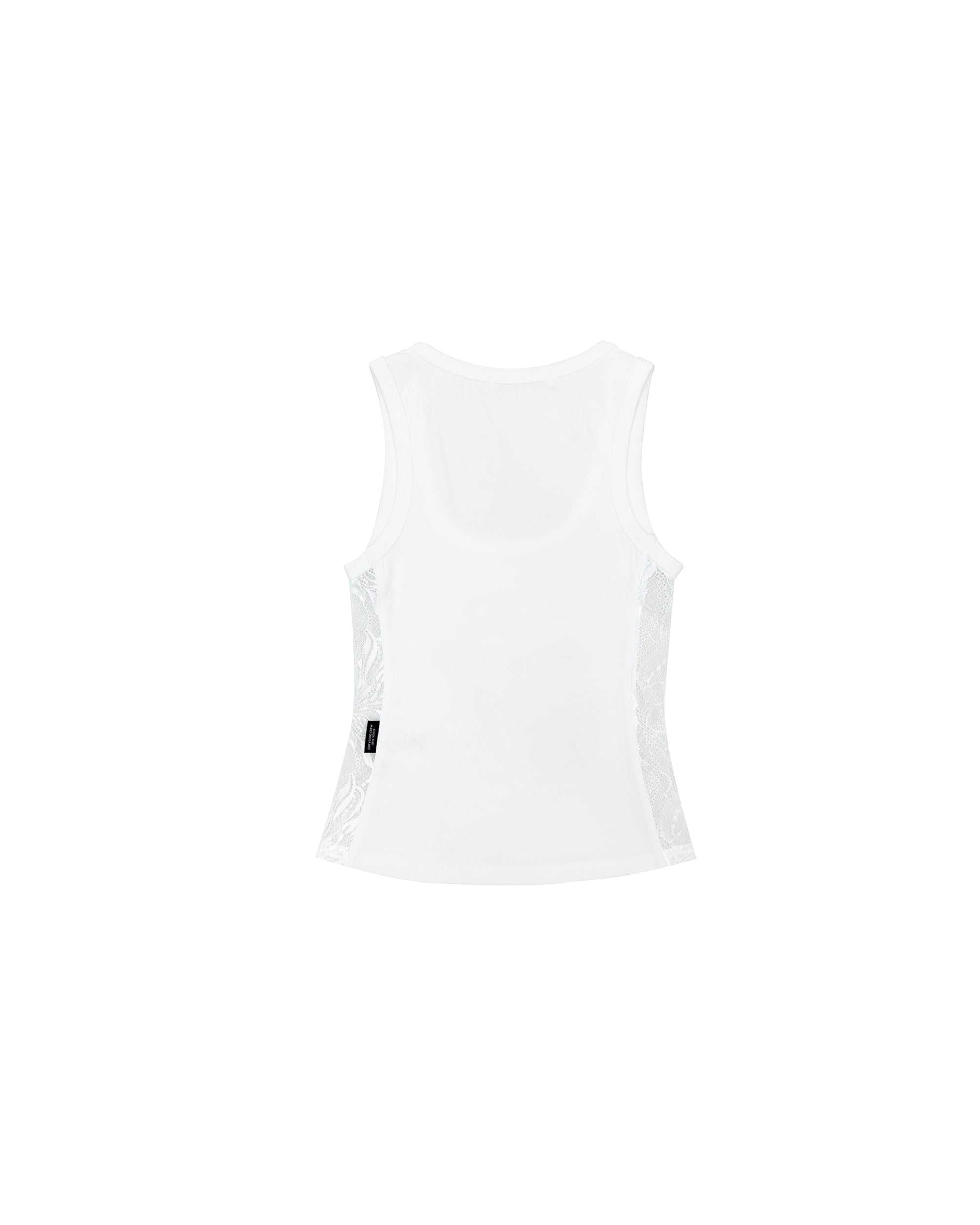 DCxRS Tongue Lace Woman Tanktop White