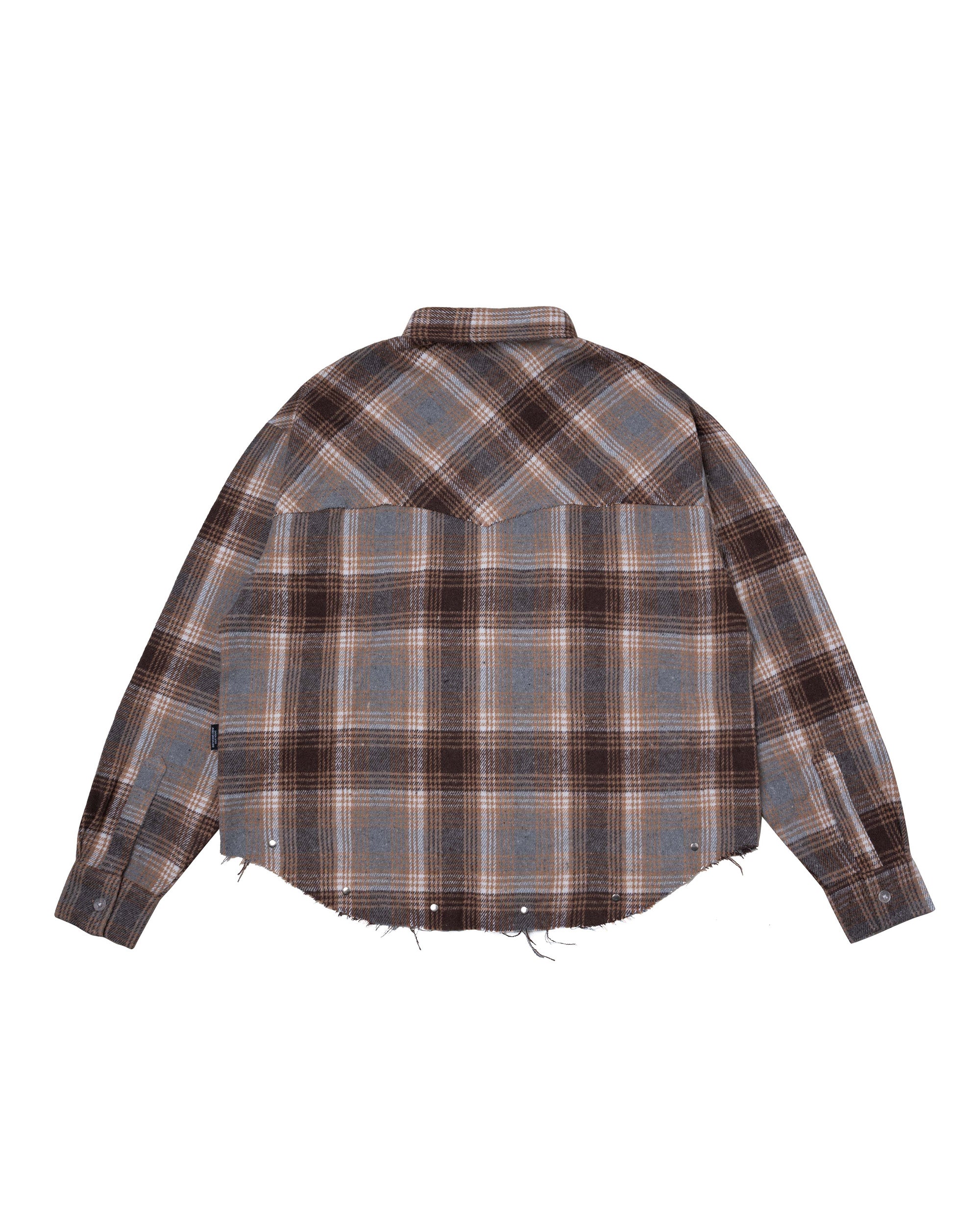 DCxRS Western Rivet Flannel Brown