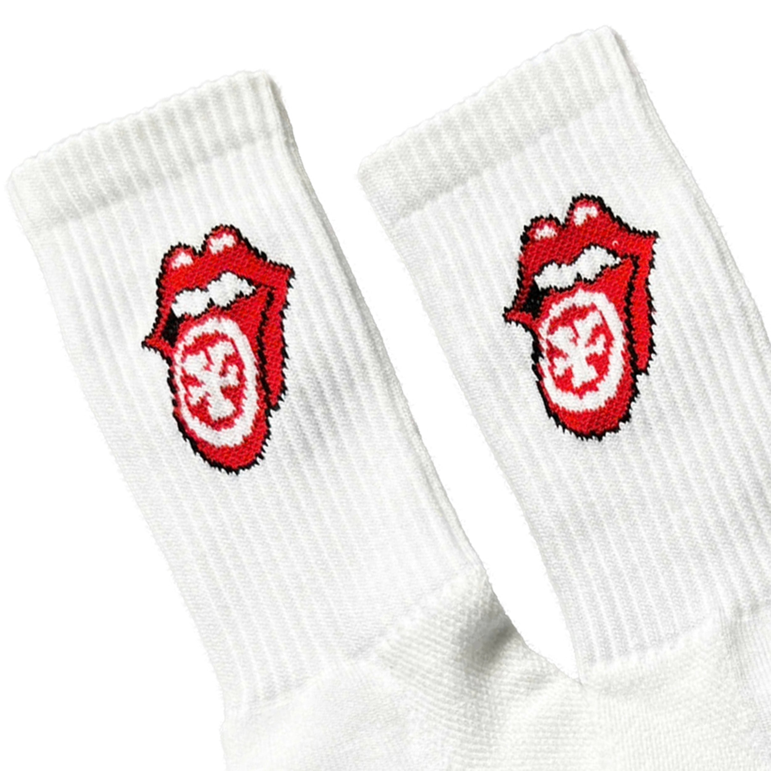 DCxRS Logo White Sock