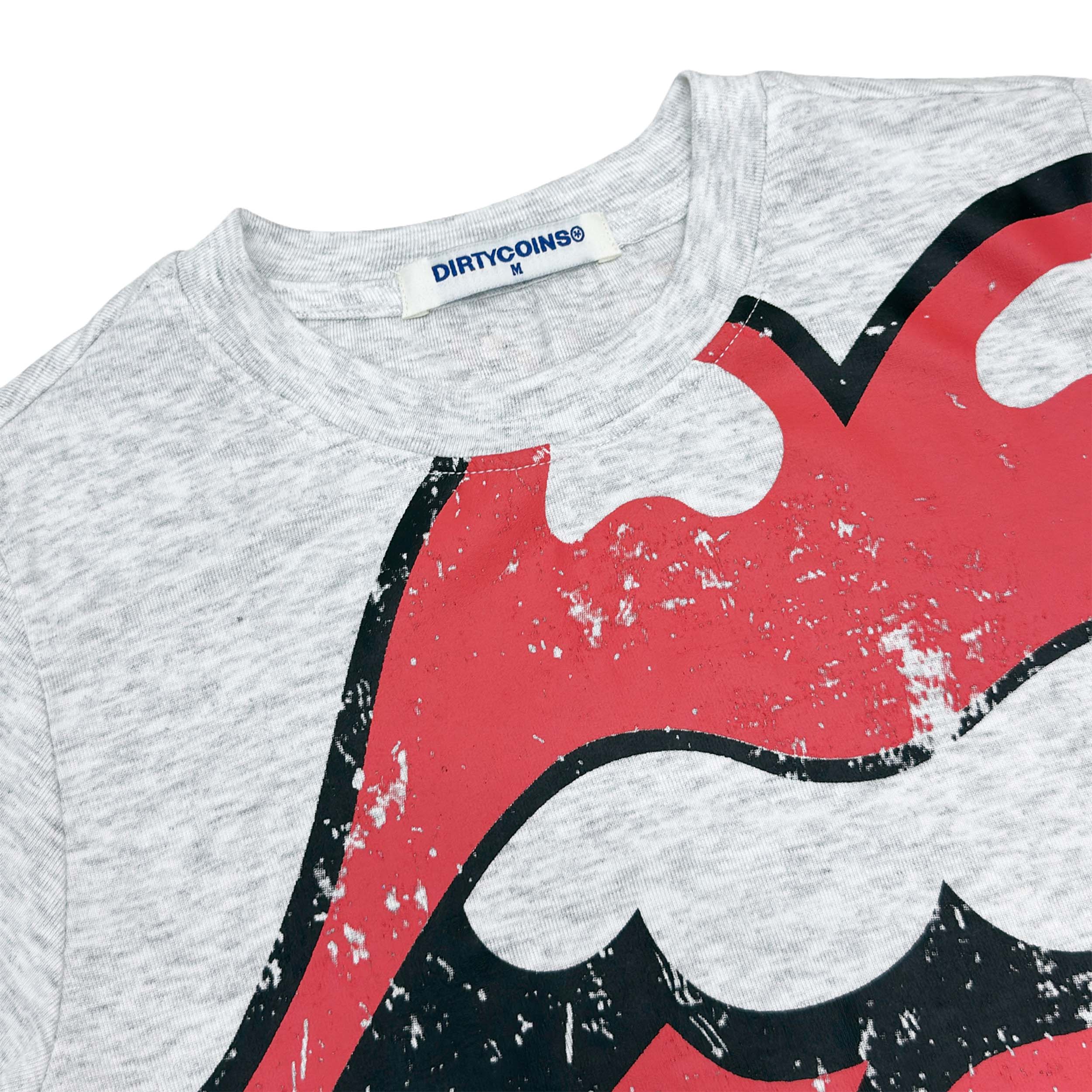 DCxRS Loud Tongue Fitted Baby Tee Grey