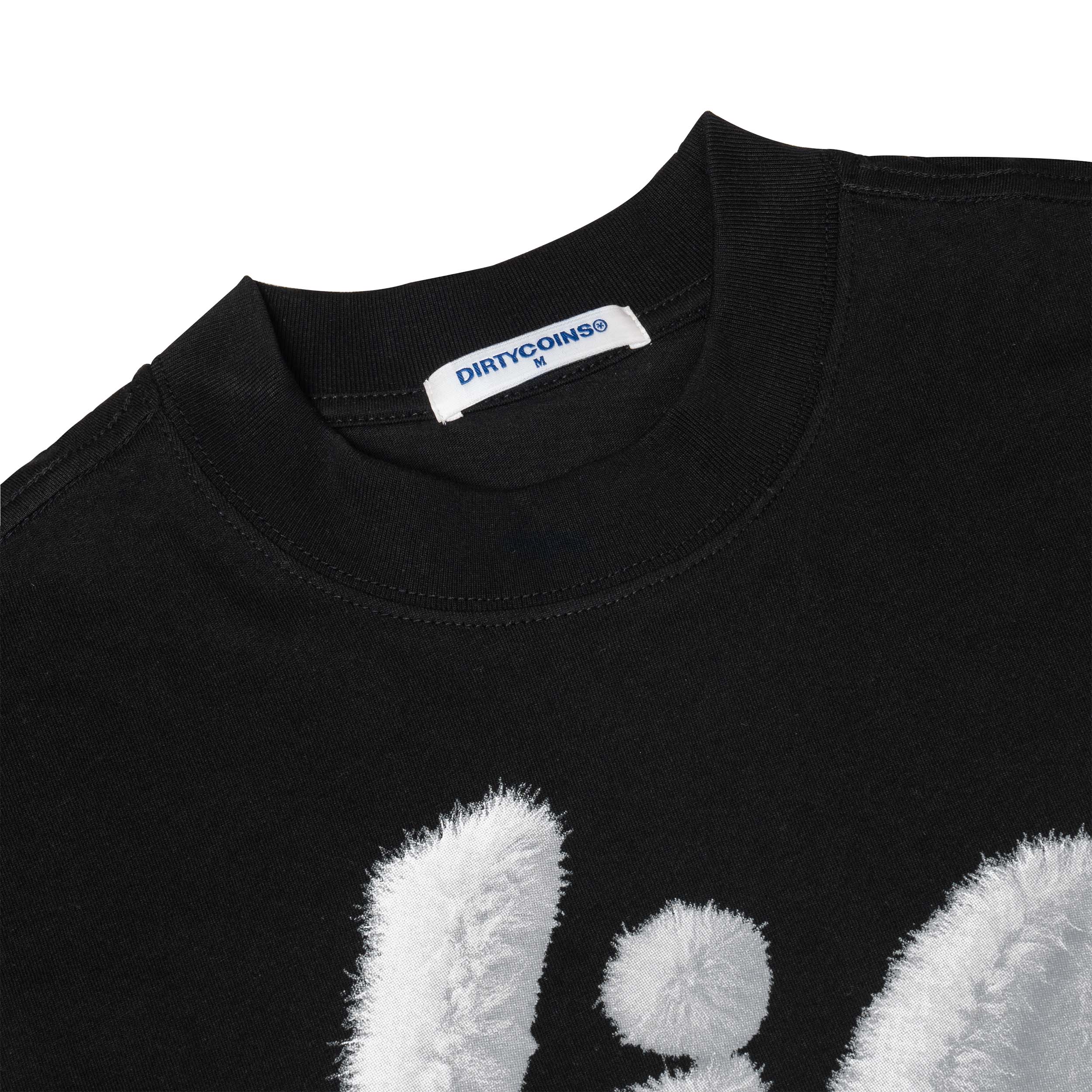 Dico Fluffy Print T-Shirt Black