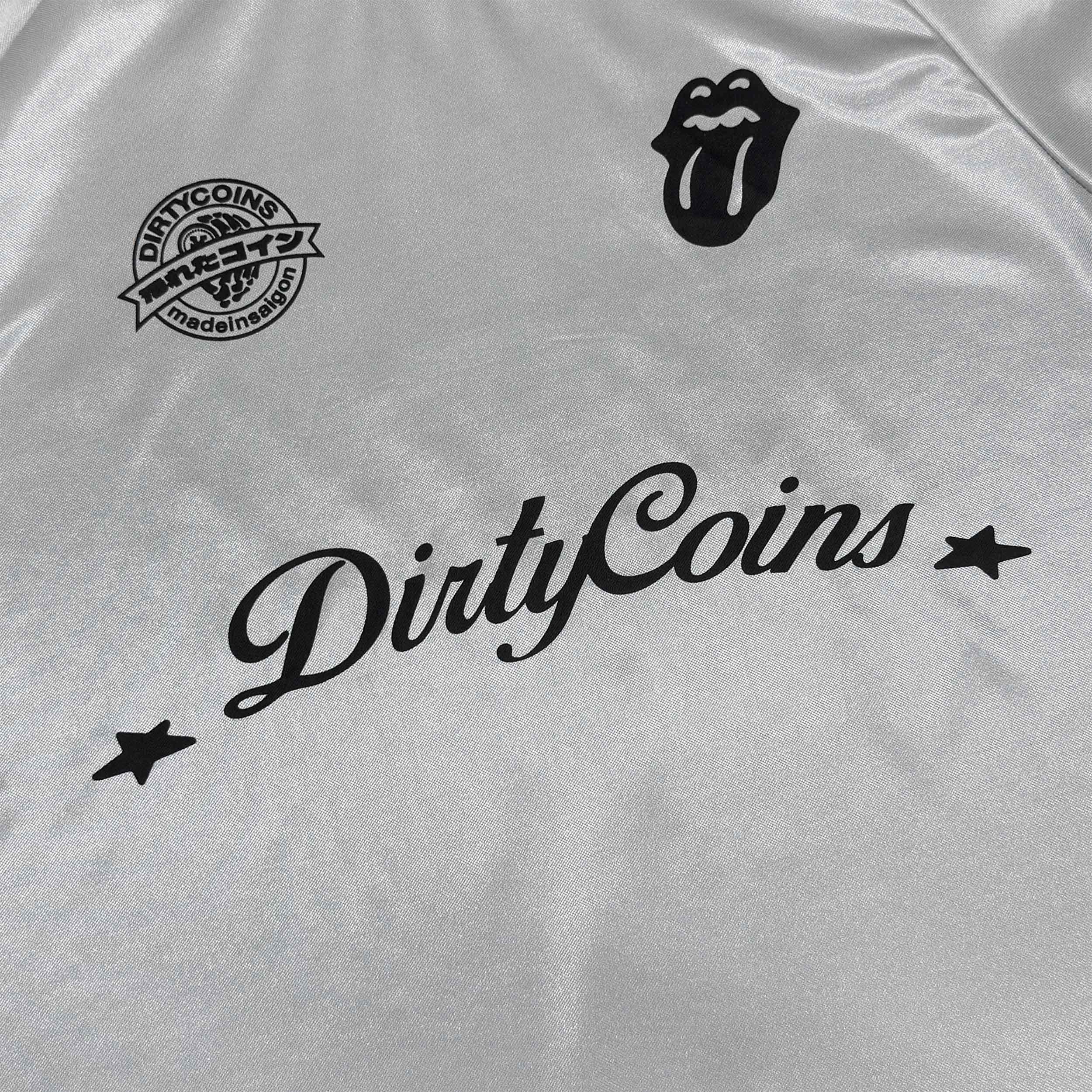 DCxRS Logo Glossy Soccer Jersey Grey