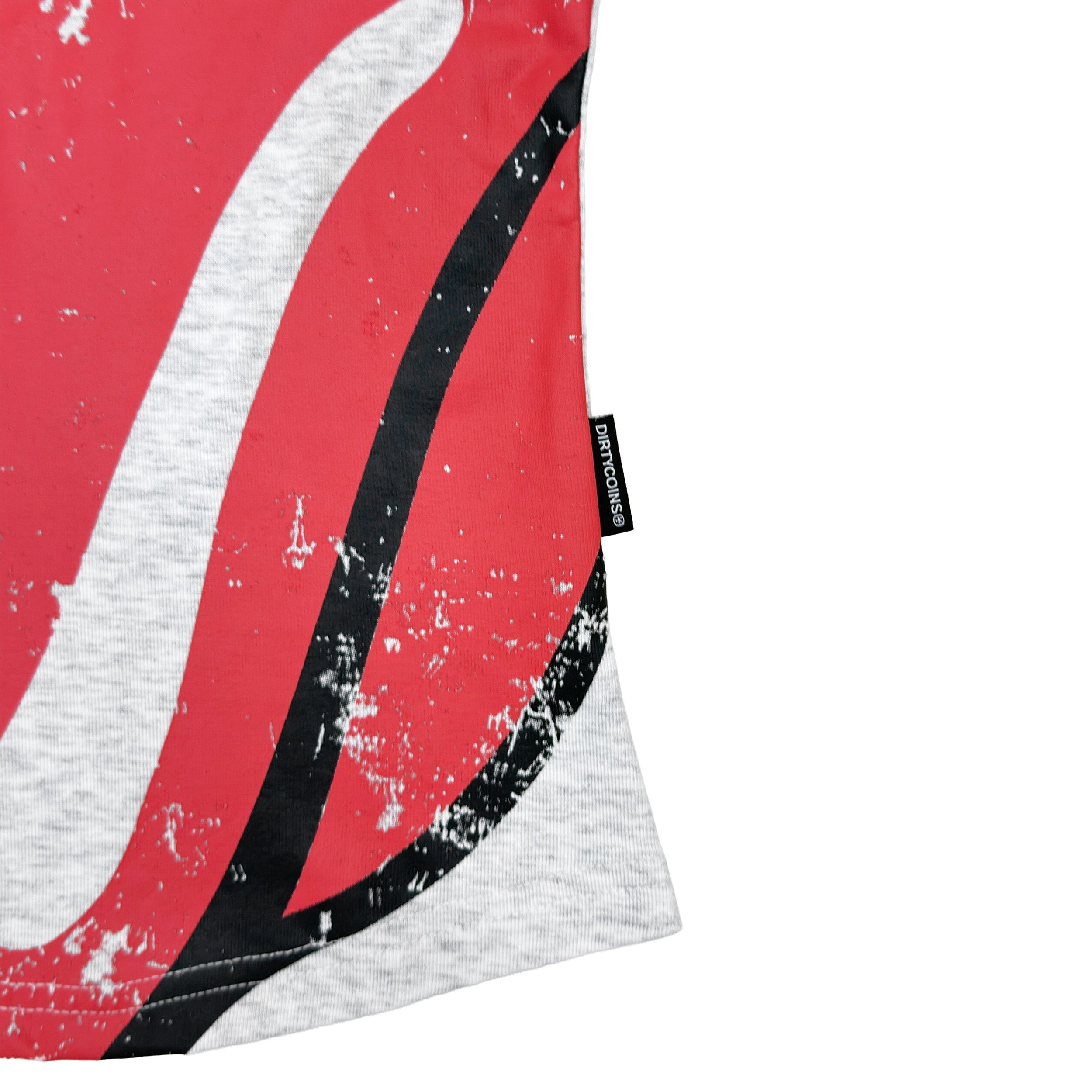 DCxRS Loud Tongue Fitted Baby Tee Grey