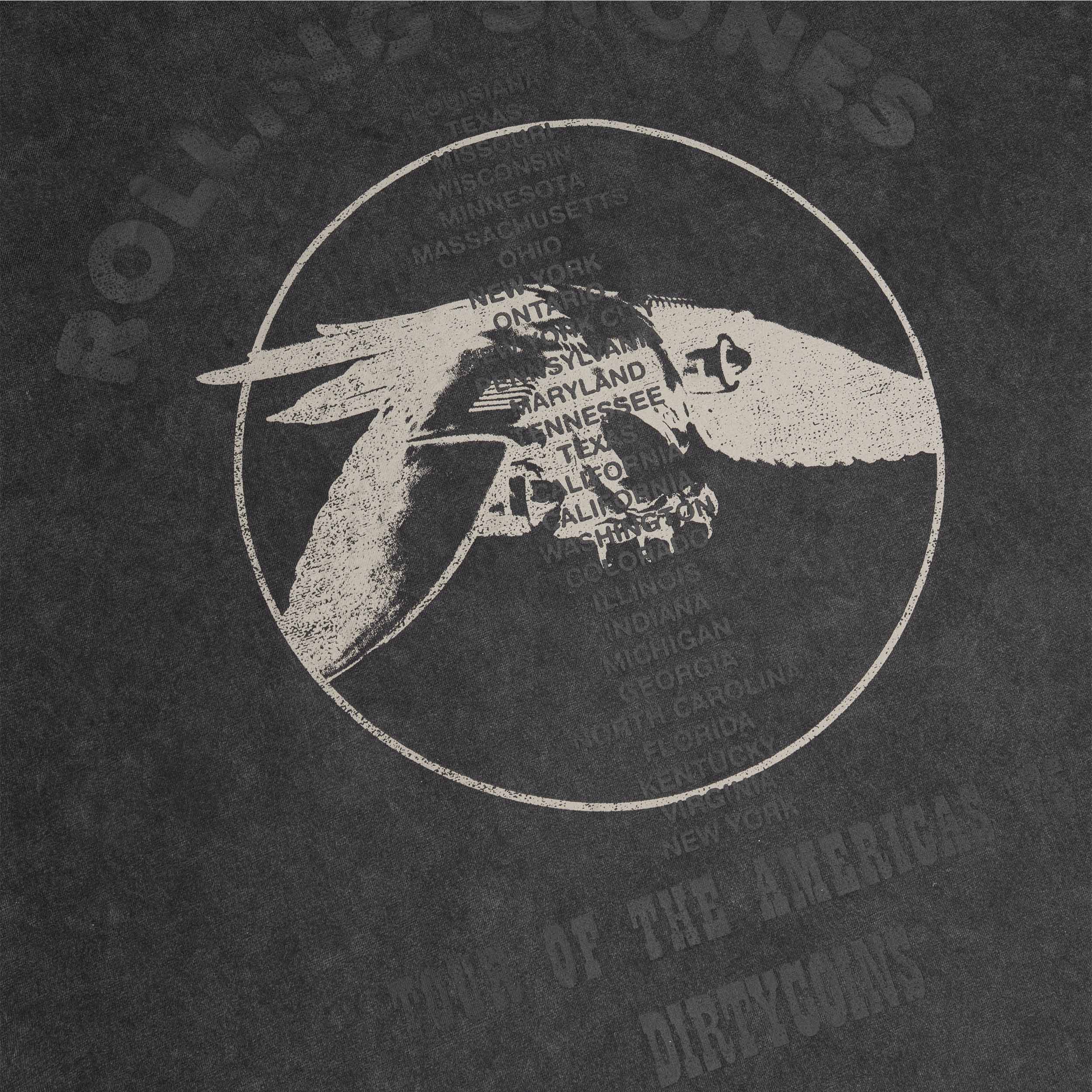 DCxRS Eagle Jet 2 American Wash T-Shirt Black