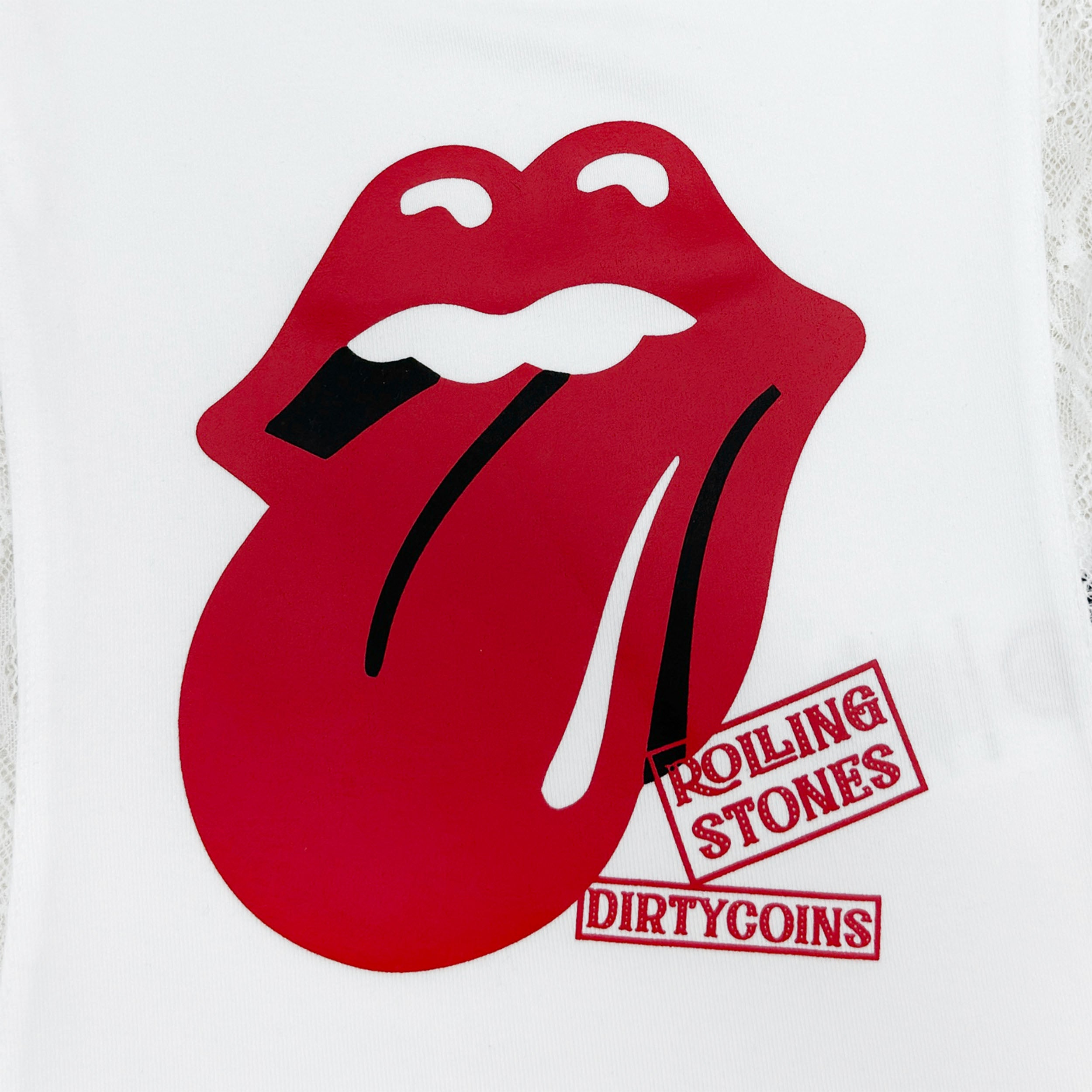 DCxRS Tongue Lace Woman Tanktop White