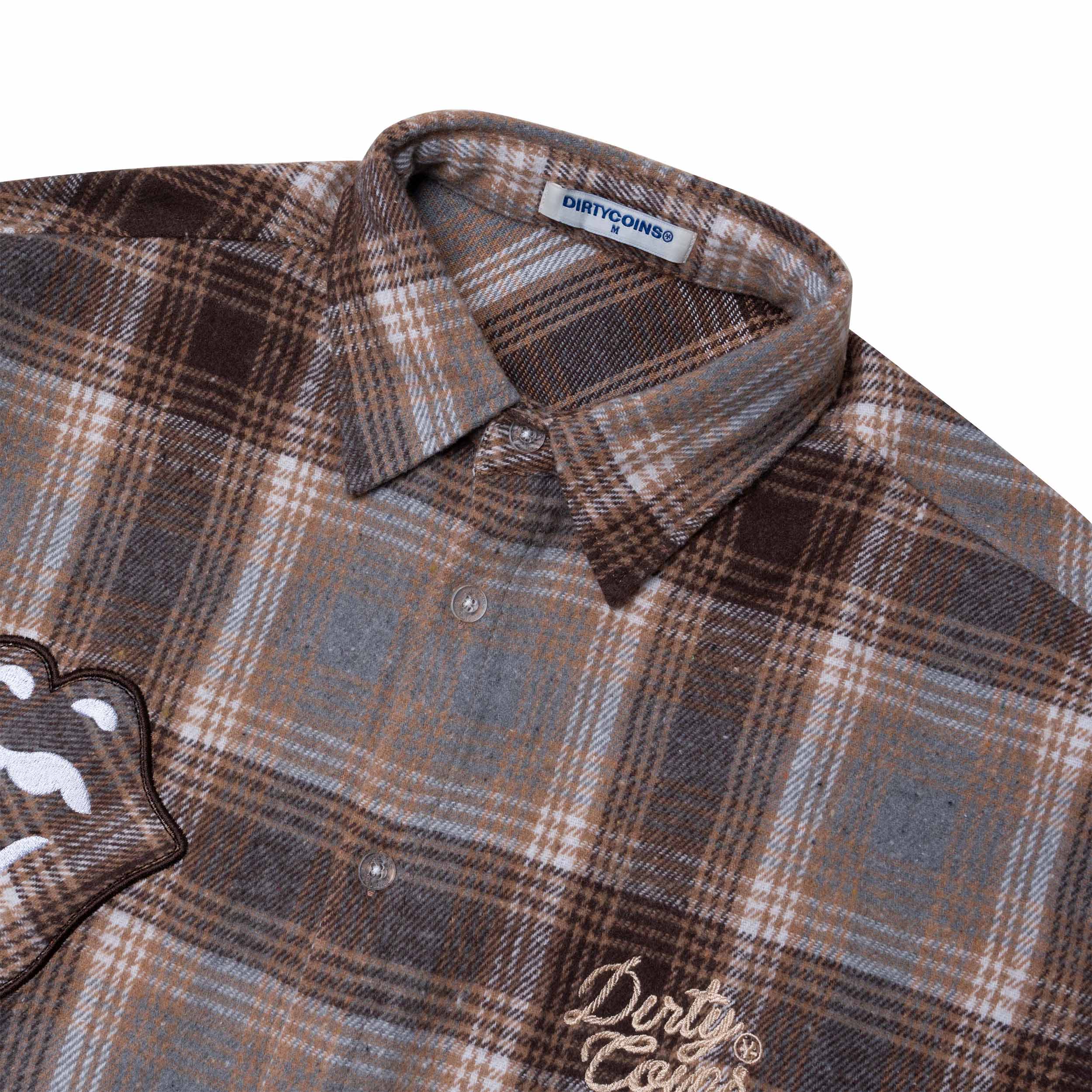 DCxRS Western Rivet Flannel Brown