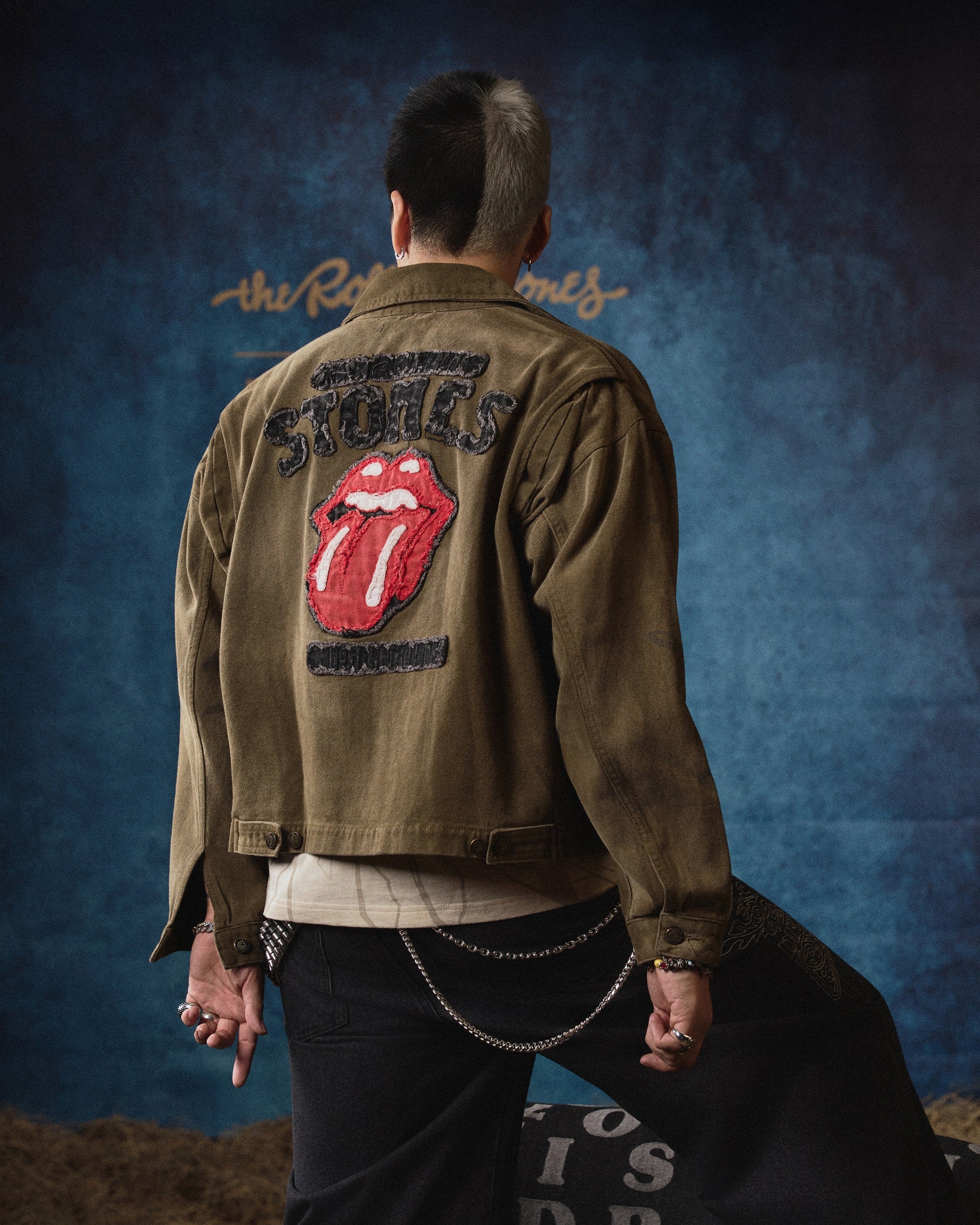 DCxRS Sheriff Patches Zip Up Denim Jacket