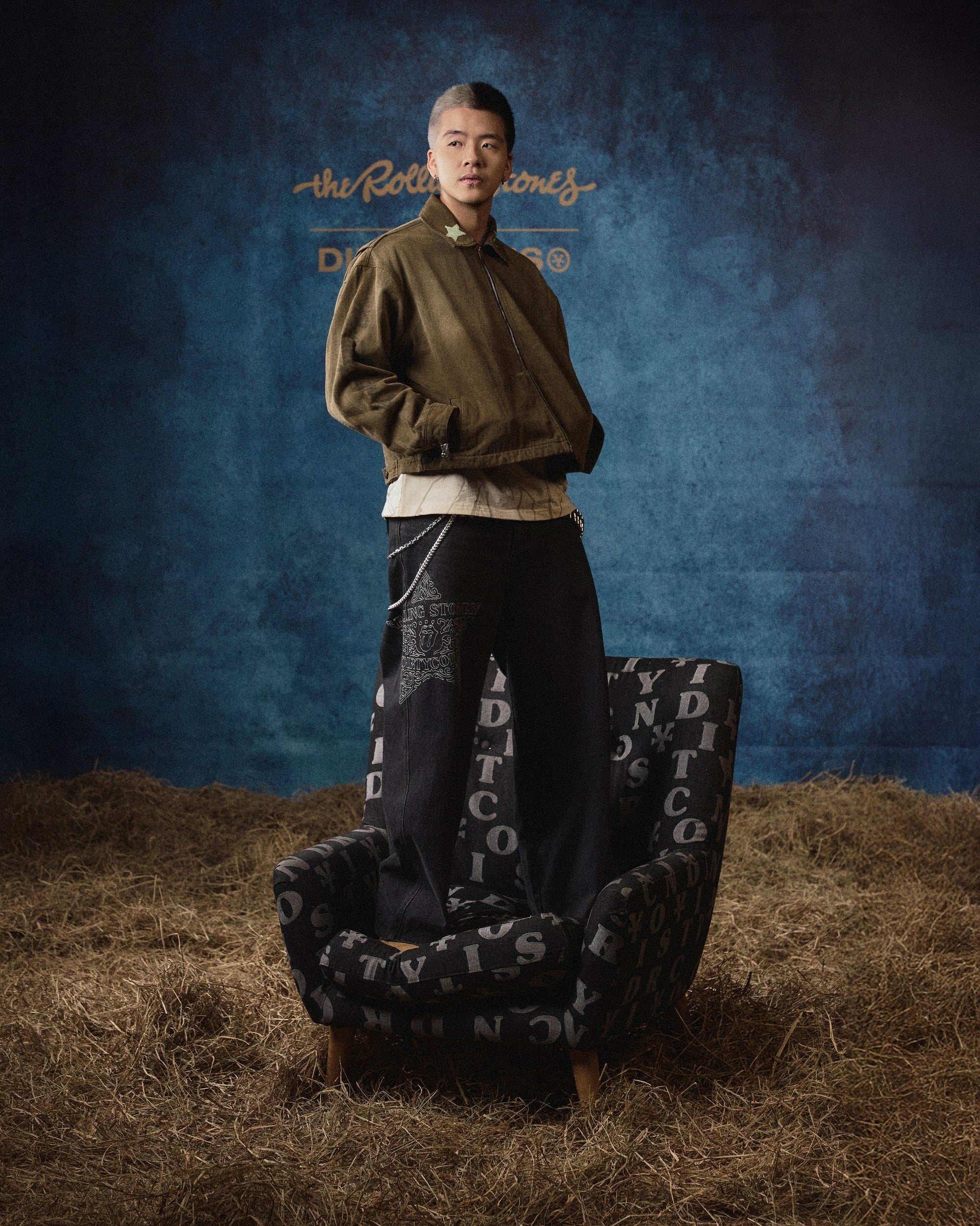 DCxRS Sheriff Patches Zip Up Denim Jacket