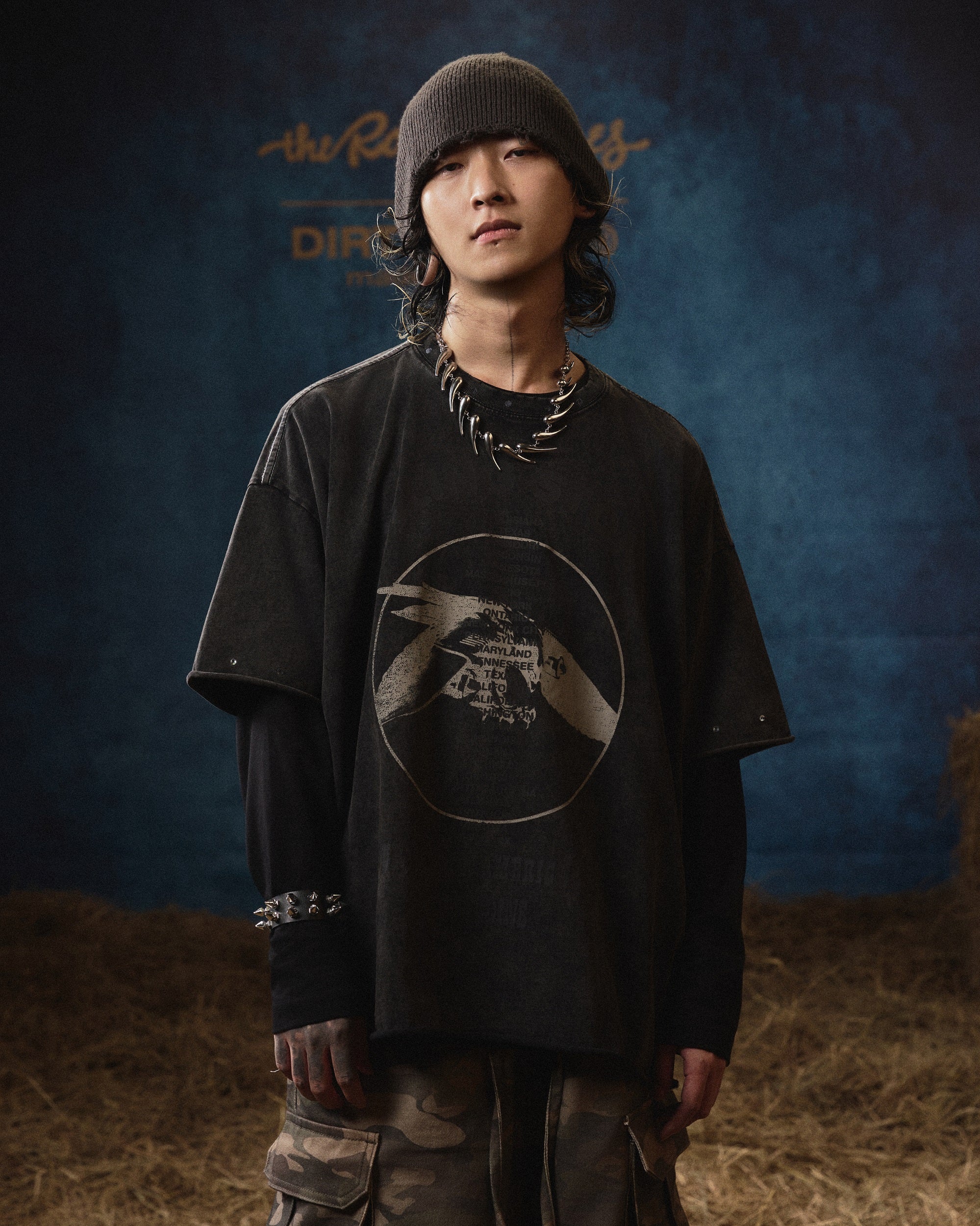 DCxRS Eagle Jet 2 American Wash T-Shirt Black