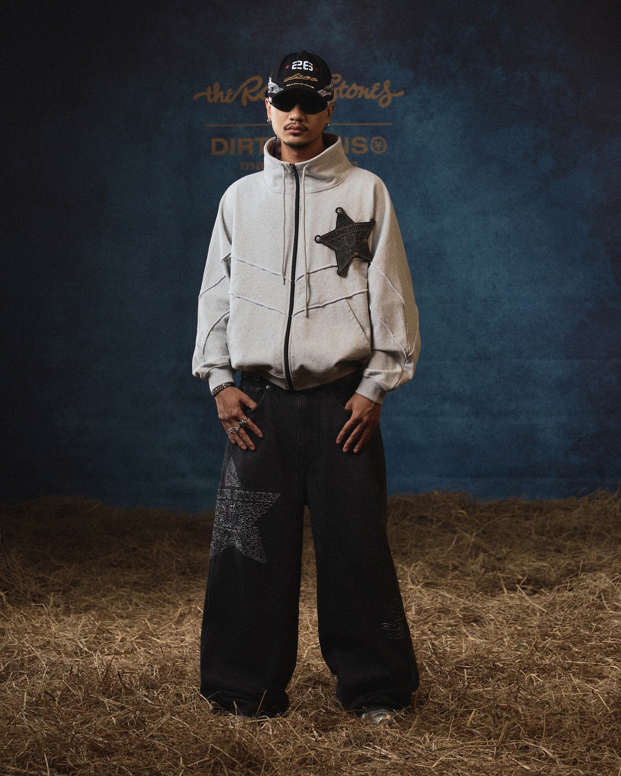 DCxRS Sheriff Melange Sweat Jacket Grey