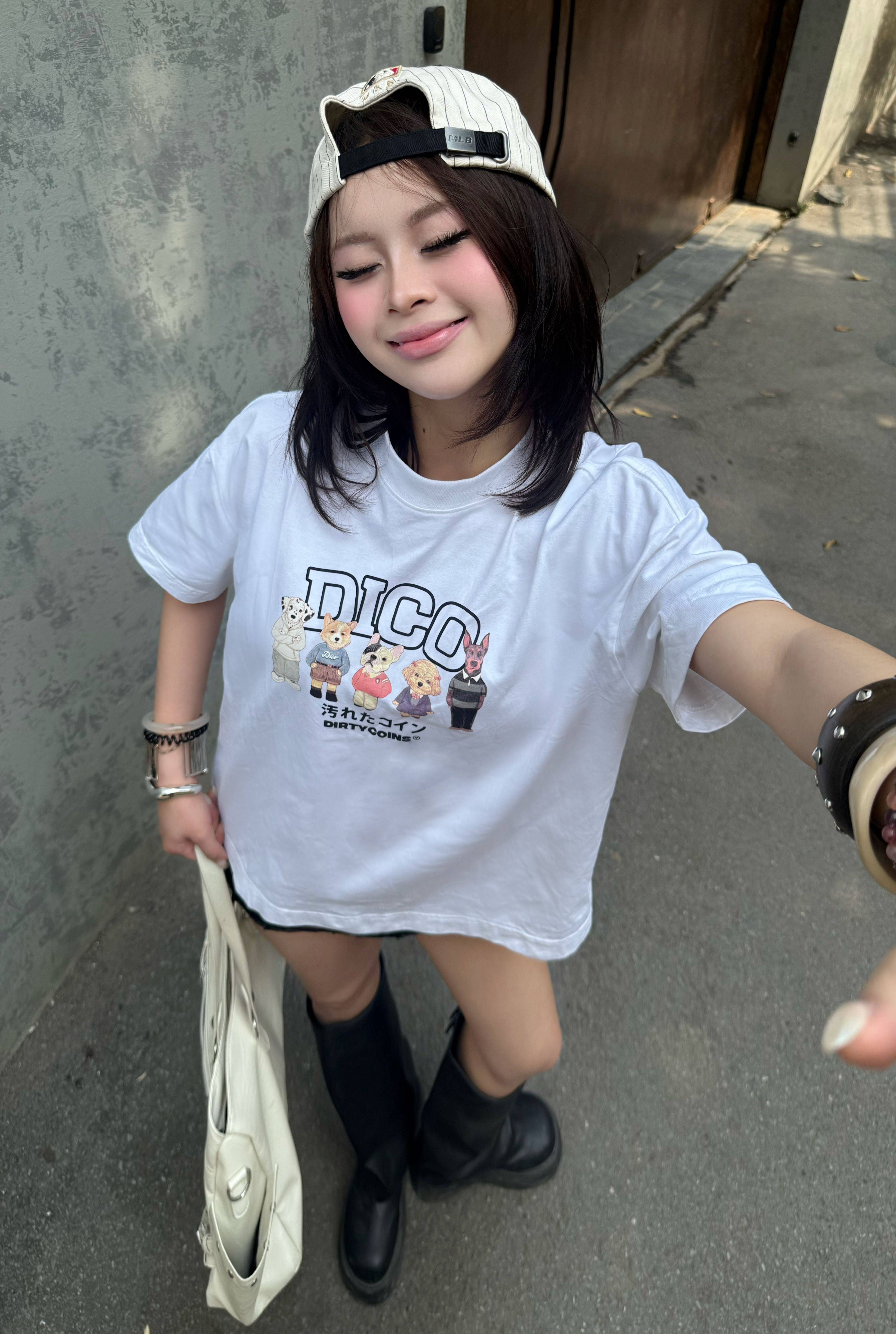 Puppies Hangouts Relaxed Boxy T-shirt White