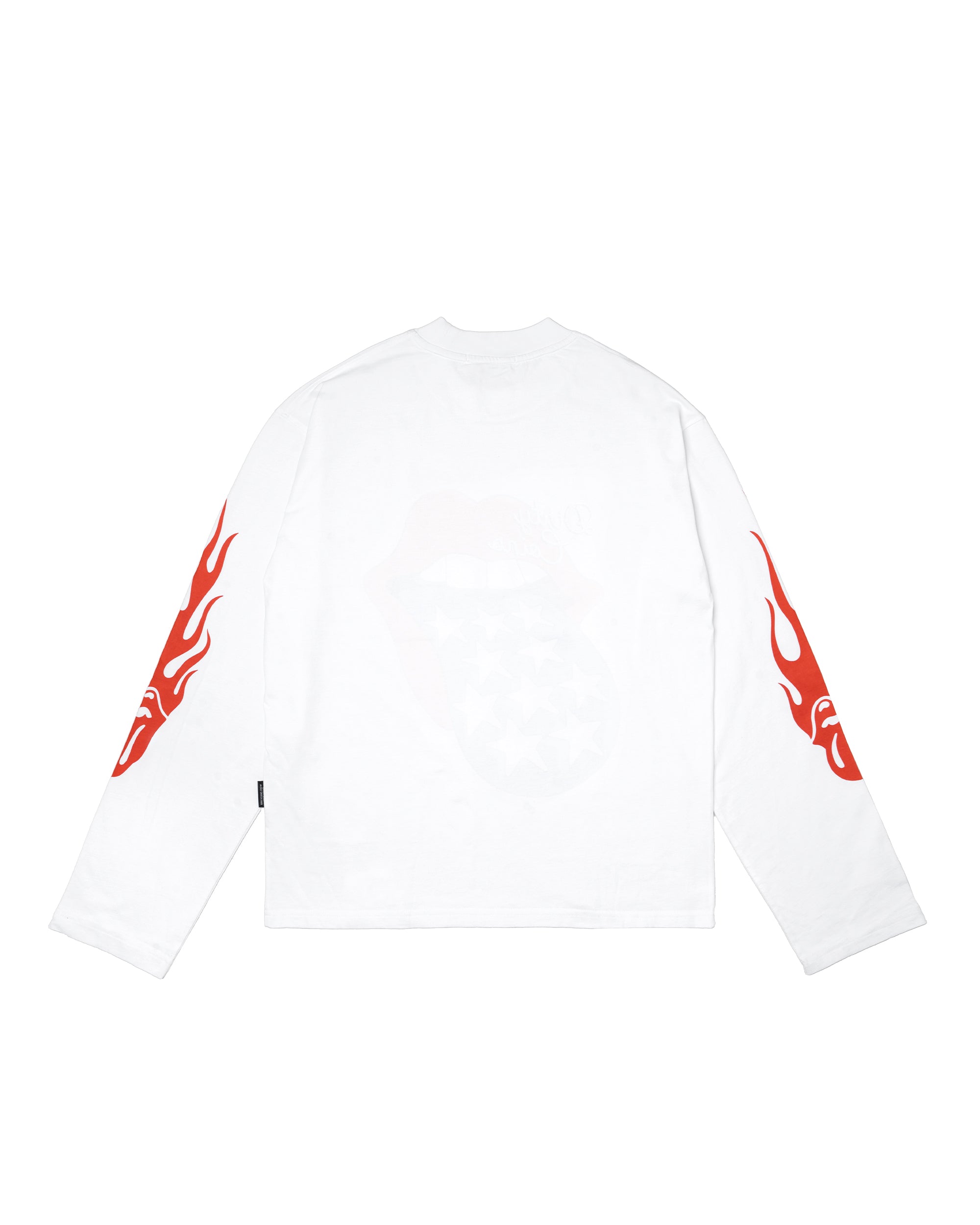 DCxRS Flame Tongue LS T-Shirt White