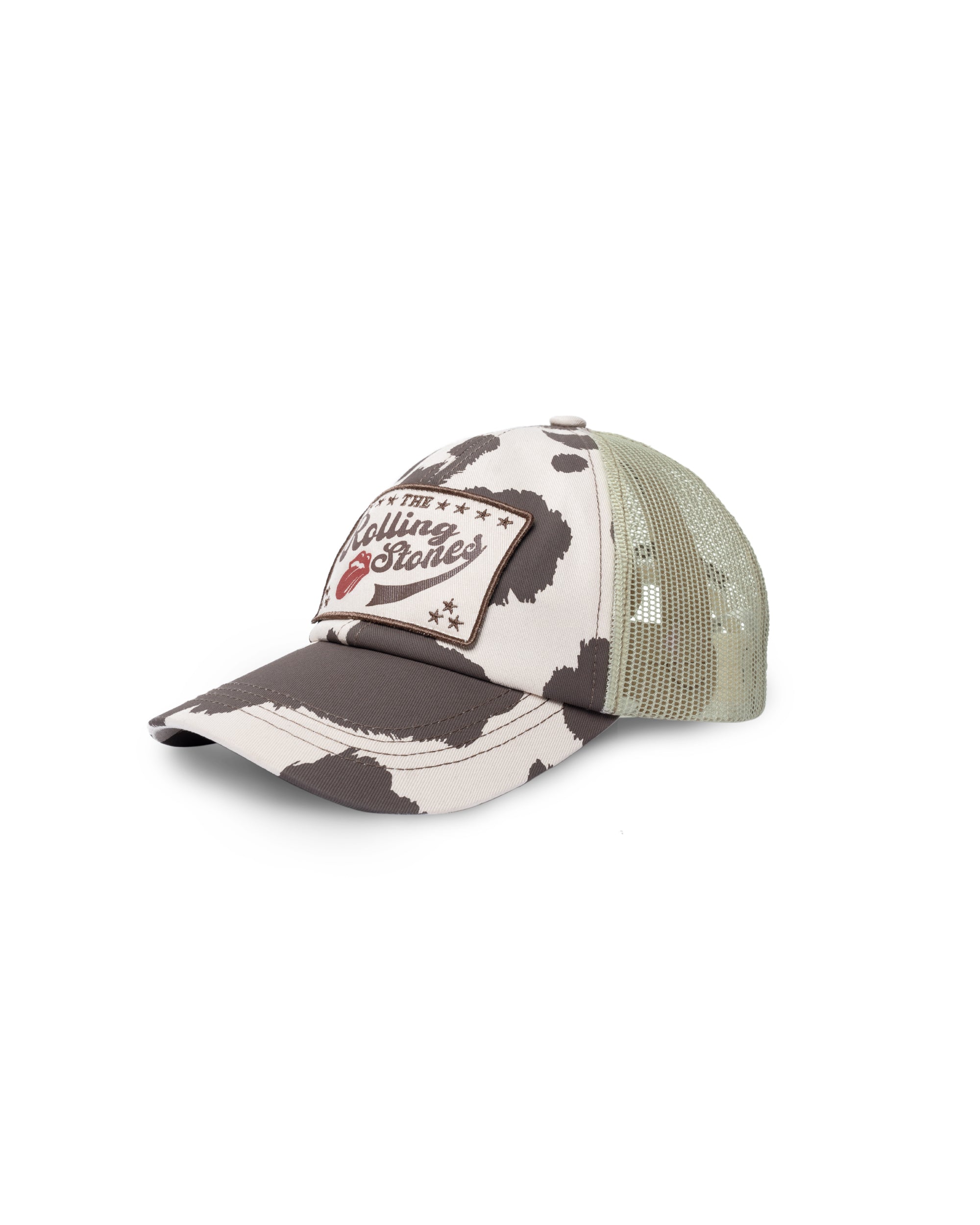 DCxRS Cow Printed Mesh Cap Begie