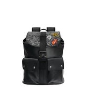 DCxRS Paches Leaher Military Backpack
