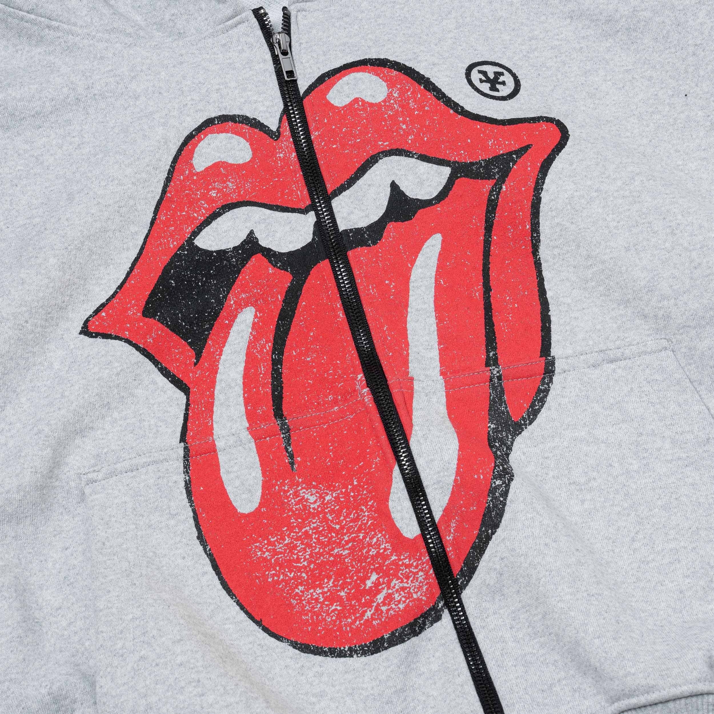 DCxRS Vint Tongue Zip Up Hoodie Grey