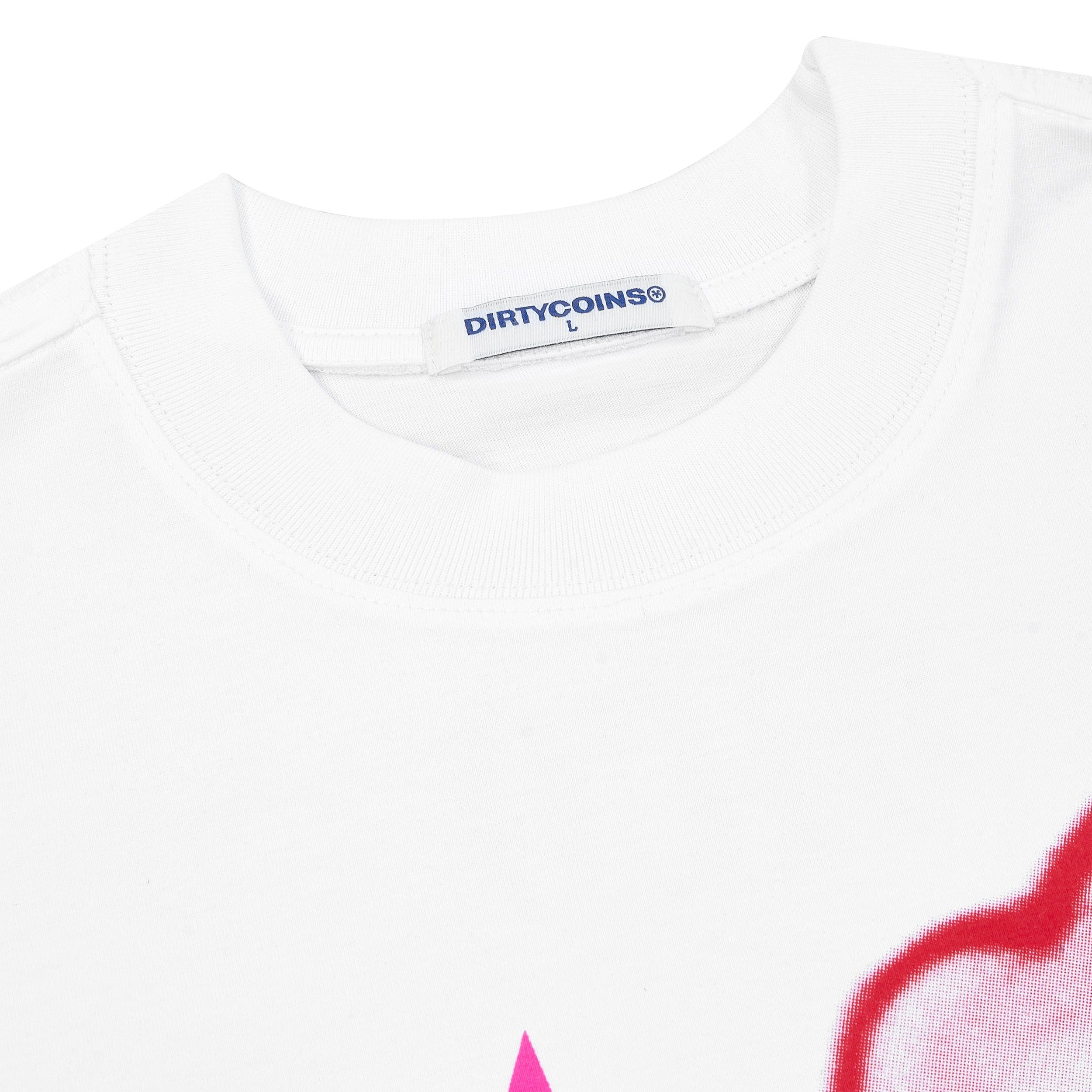 DirtyCoins Graffiti Pony Print T-shirt White