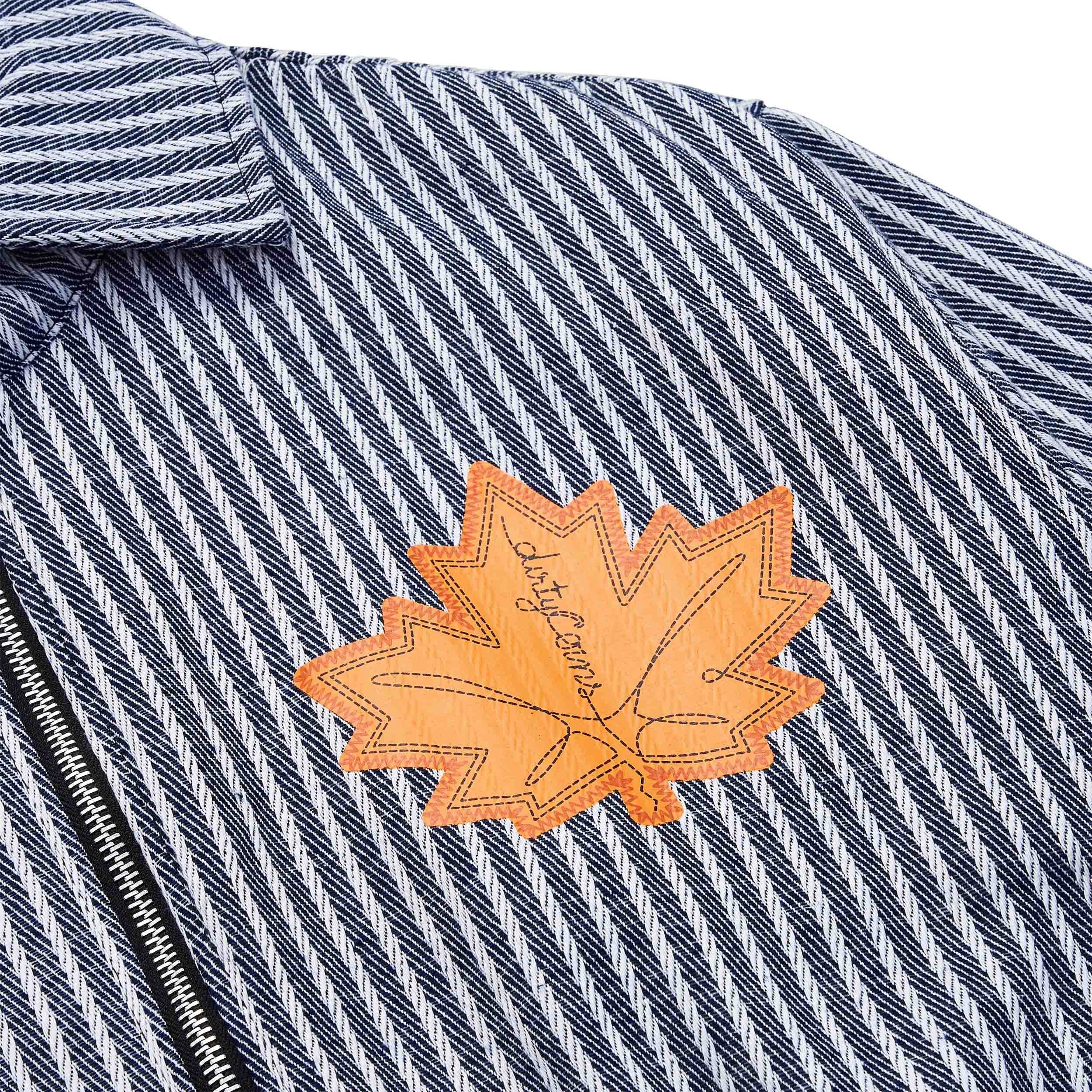 DirtyCoins Striped Maple Leaf Bomber