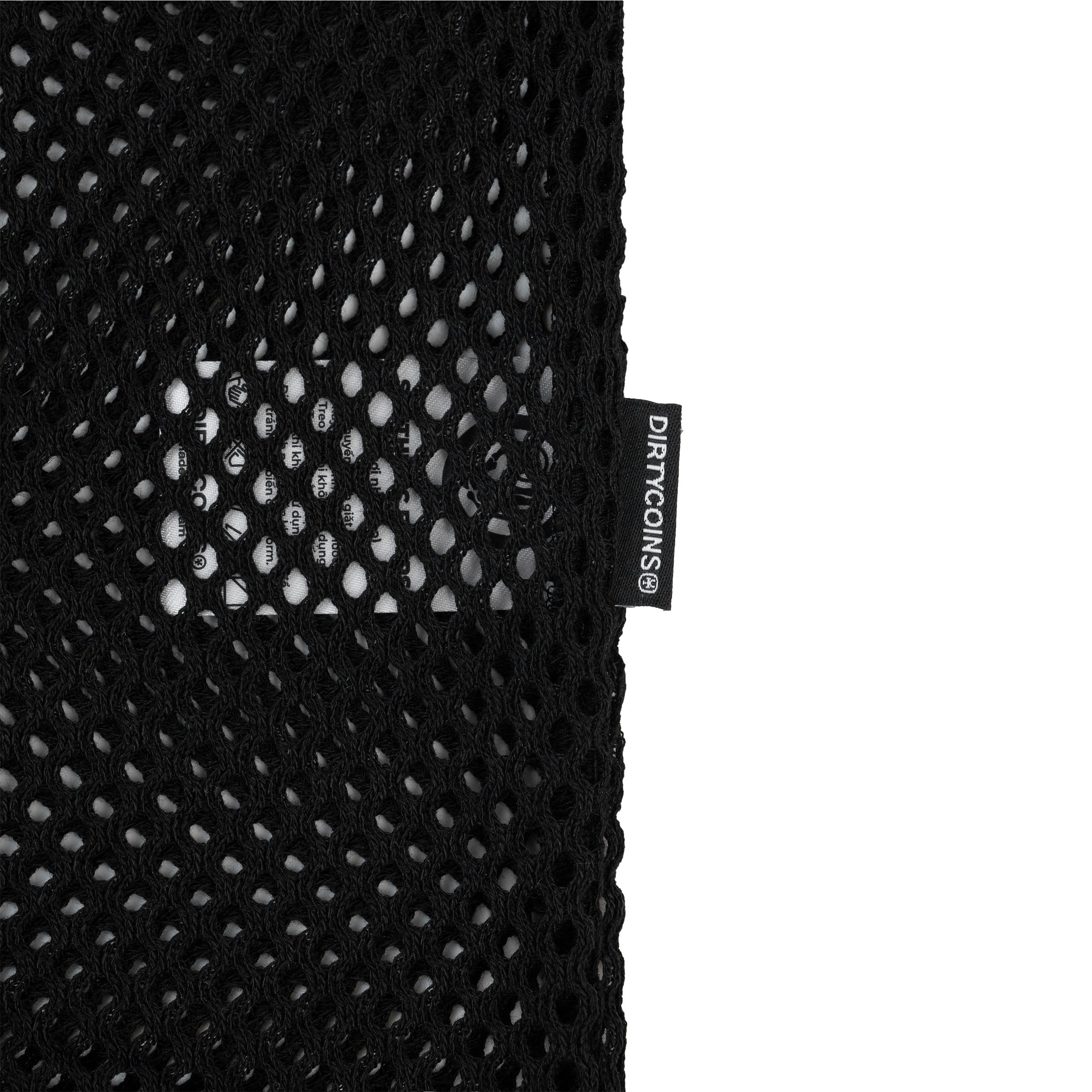 "Y" Patch Crochet Polo Black