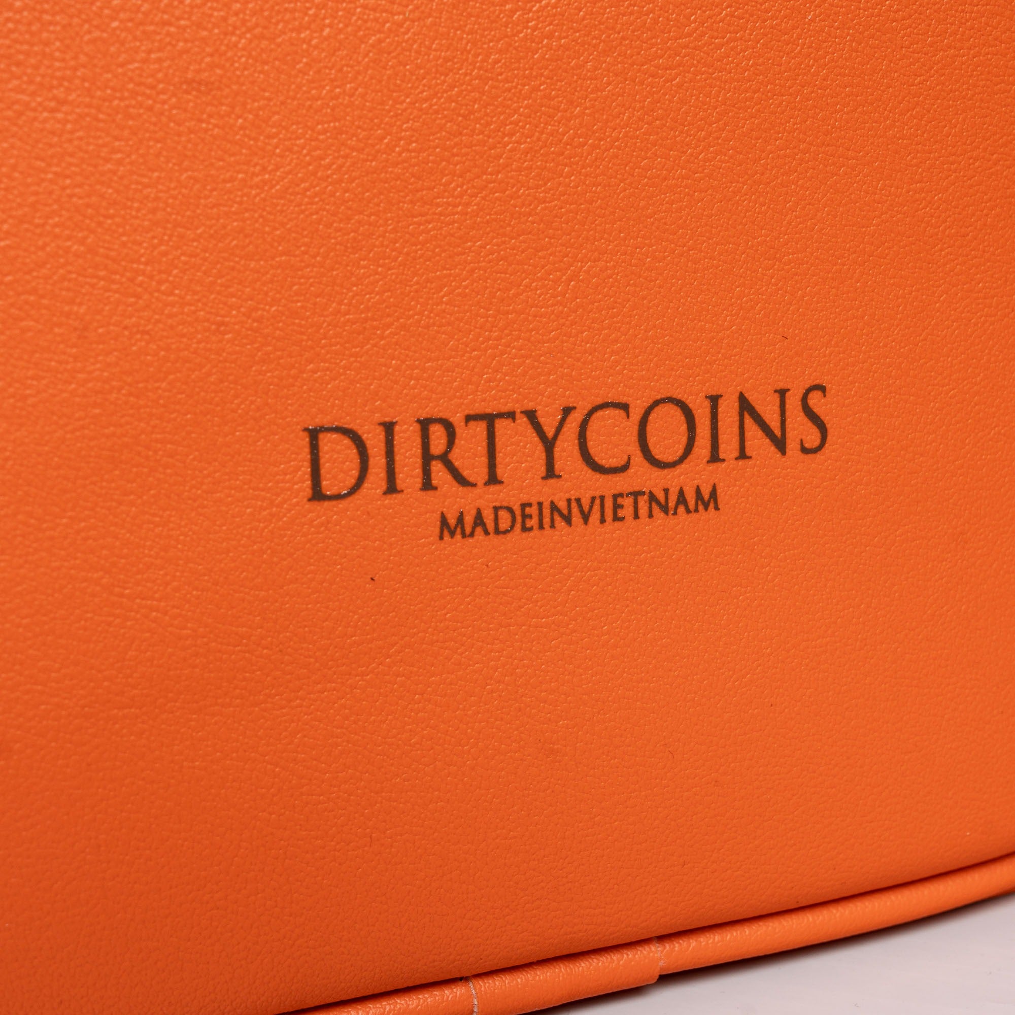 DCxRS Snake Leather Bowler Bag Orange