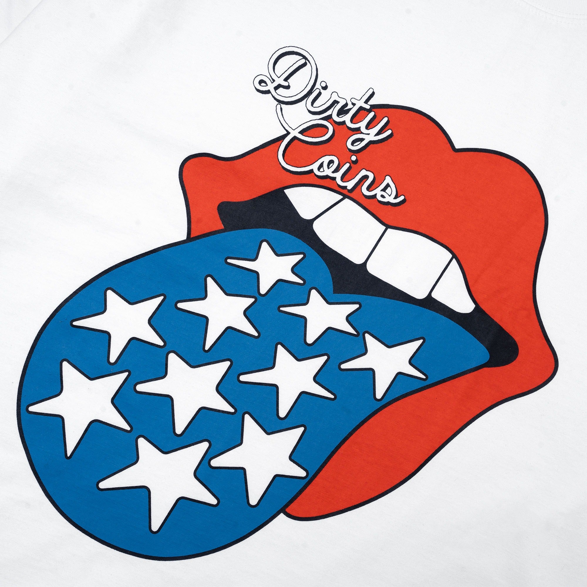 DCxRS Flame Tongue LS T-Shirt White