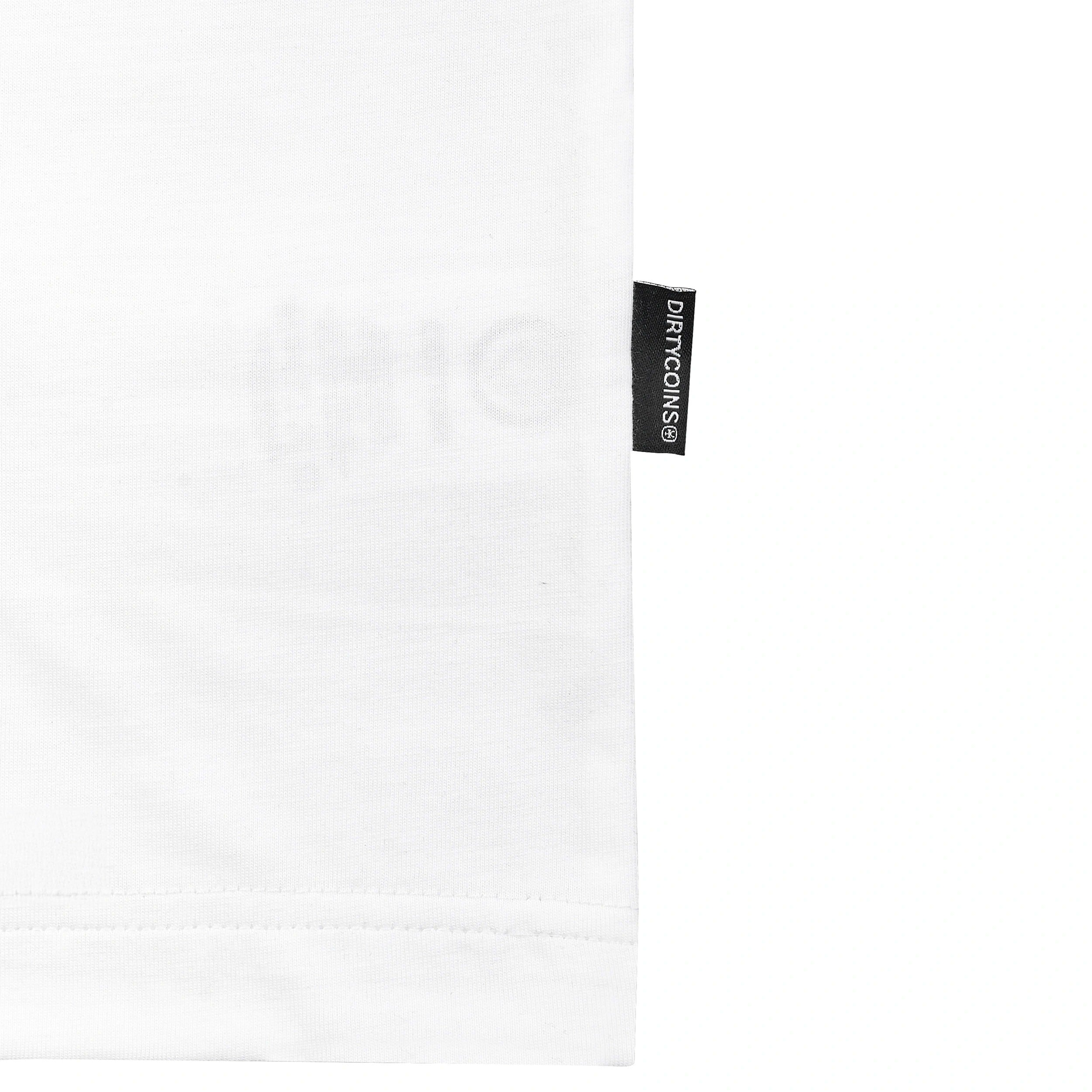DirtyCoins Graffiti Pony Print T-shirt White