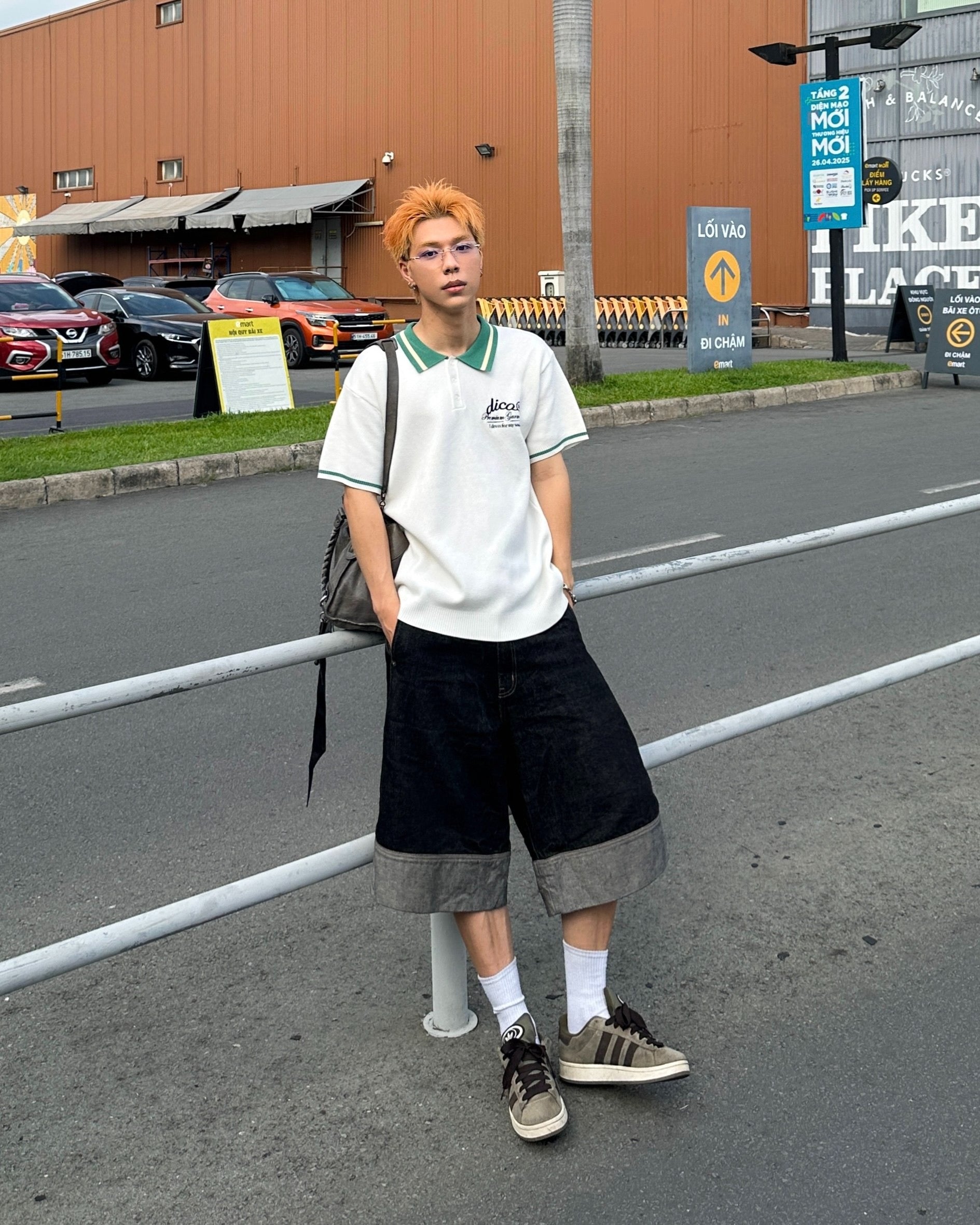 DirtyCoins Knit Polo Premium Garment White Green