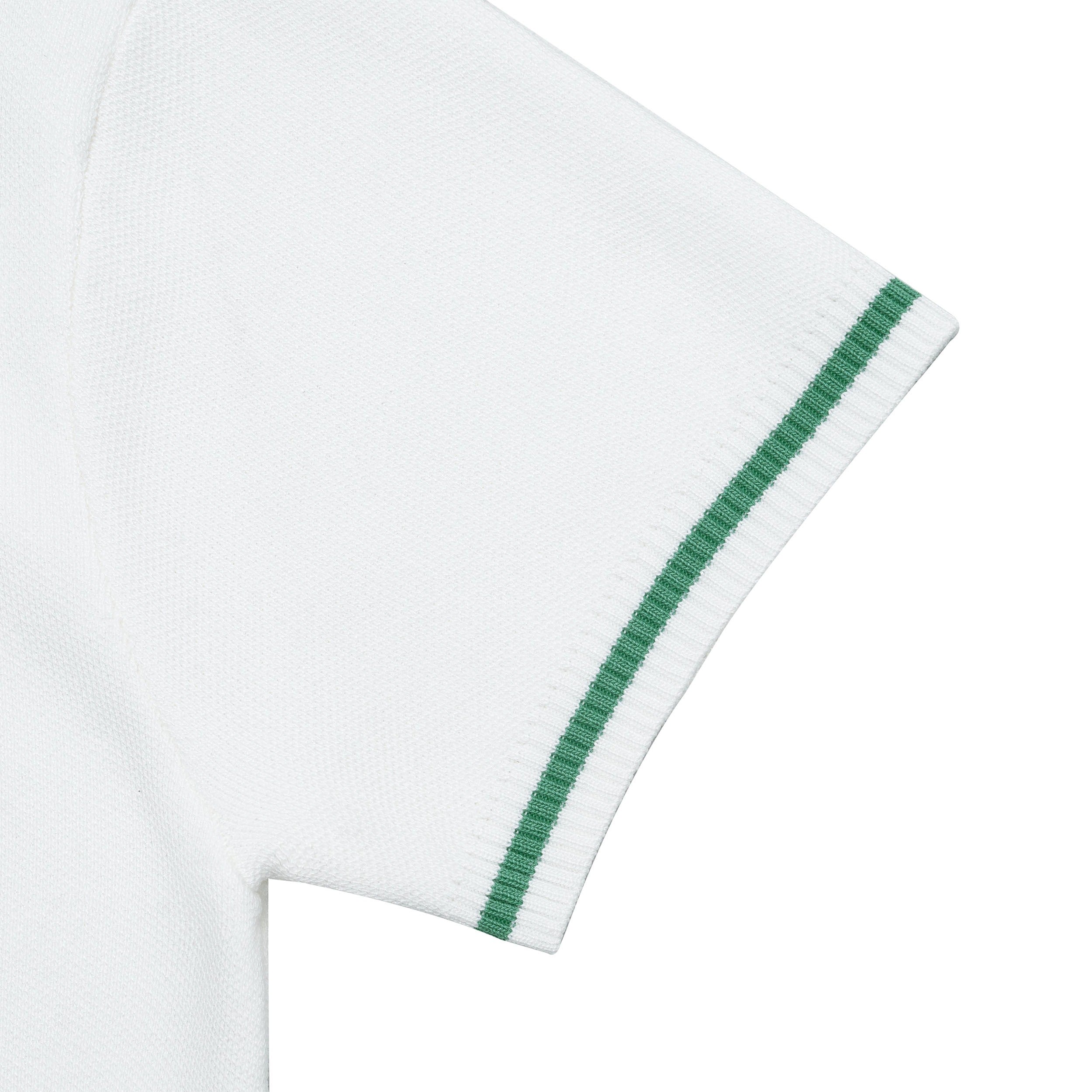 DirtyCoins Knit Polo Premium Garment White Green