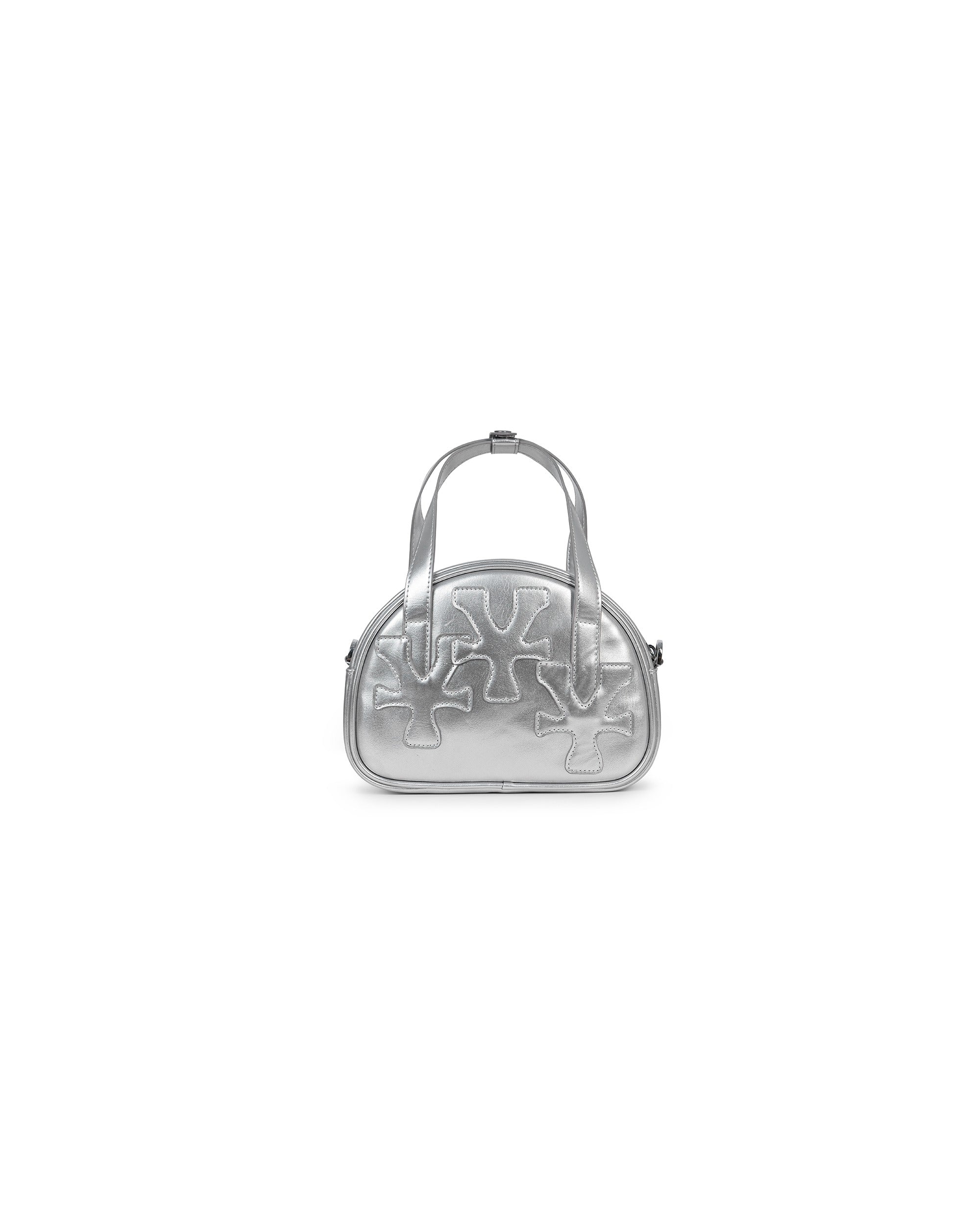 Logo Patches Mini Bowler Bag