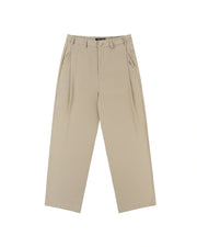 Metal Label Wide Trouser Pants