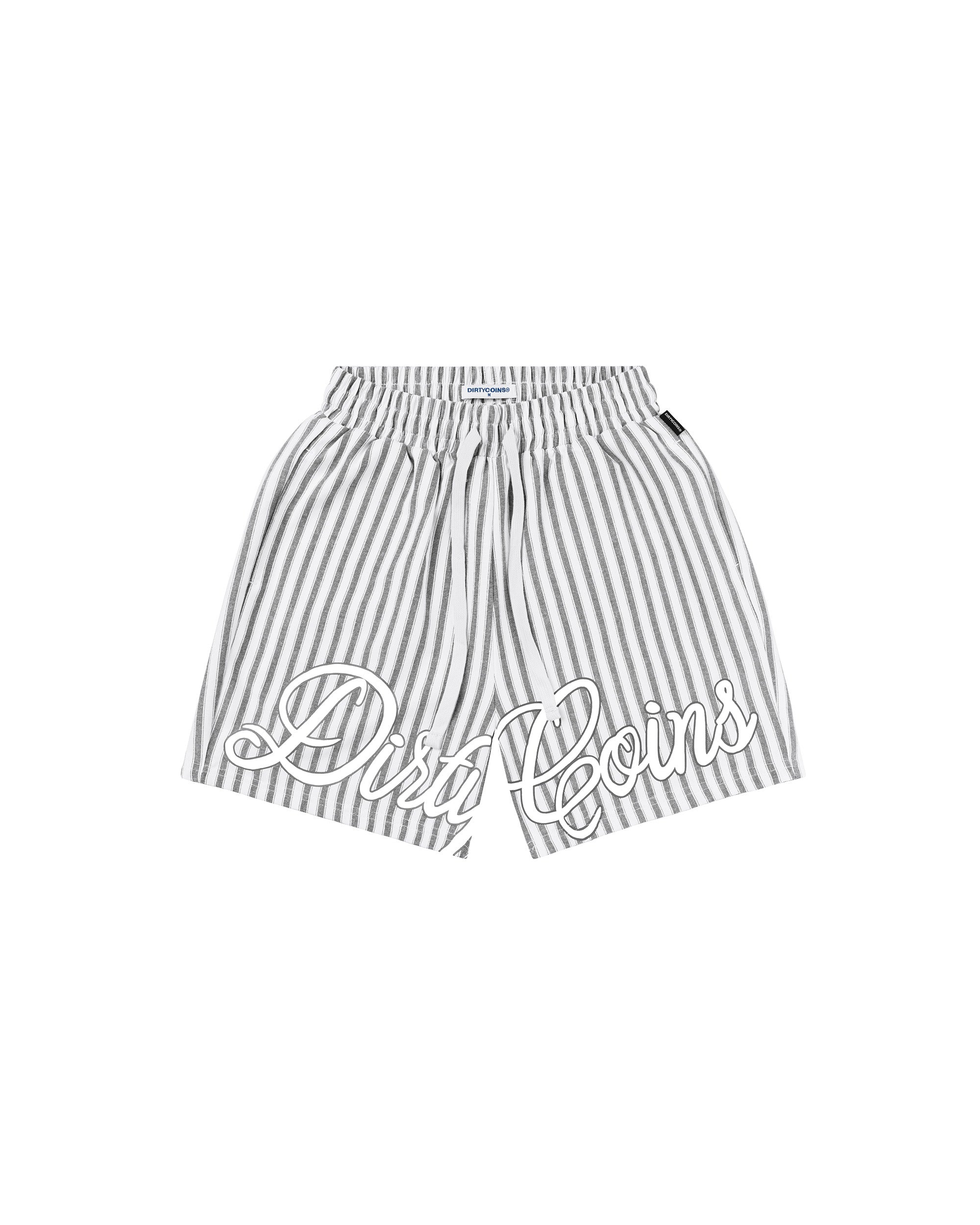 Striped Script Logo Shorts