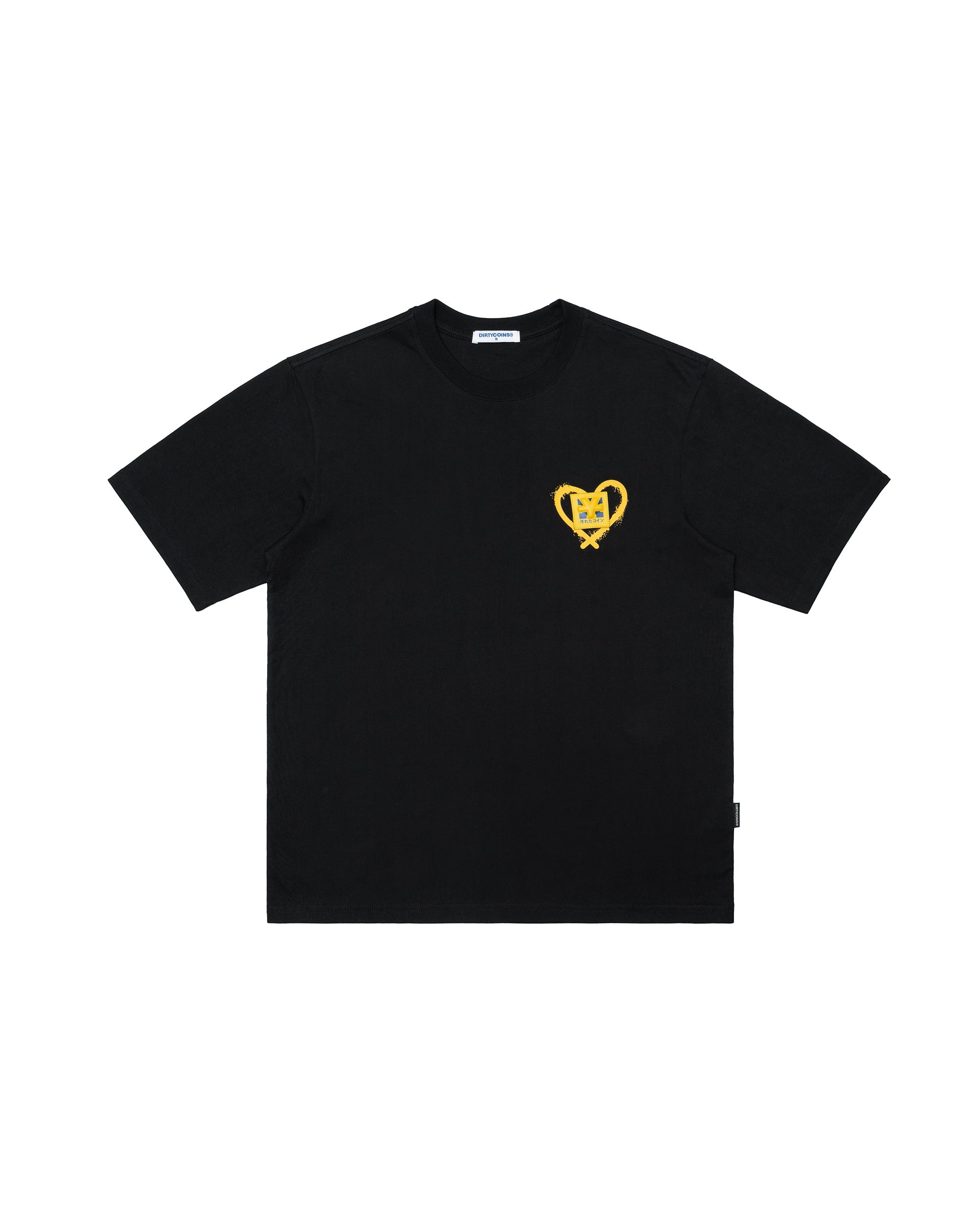 DirtyCoins Patch In Heart T-Shirt
