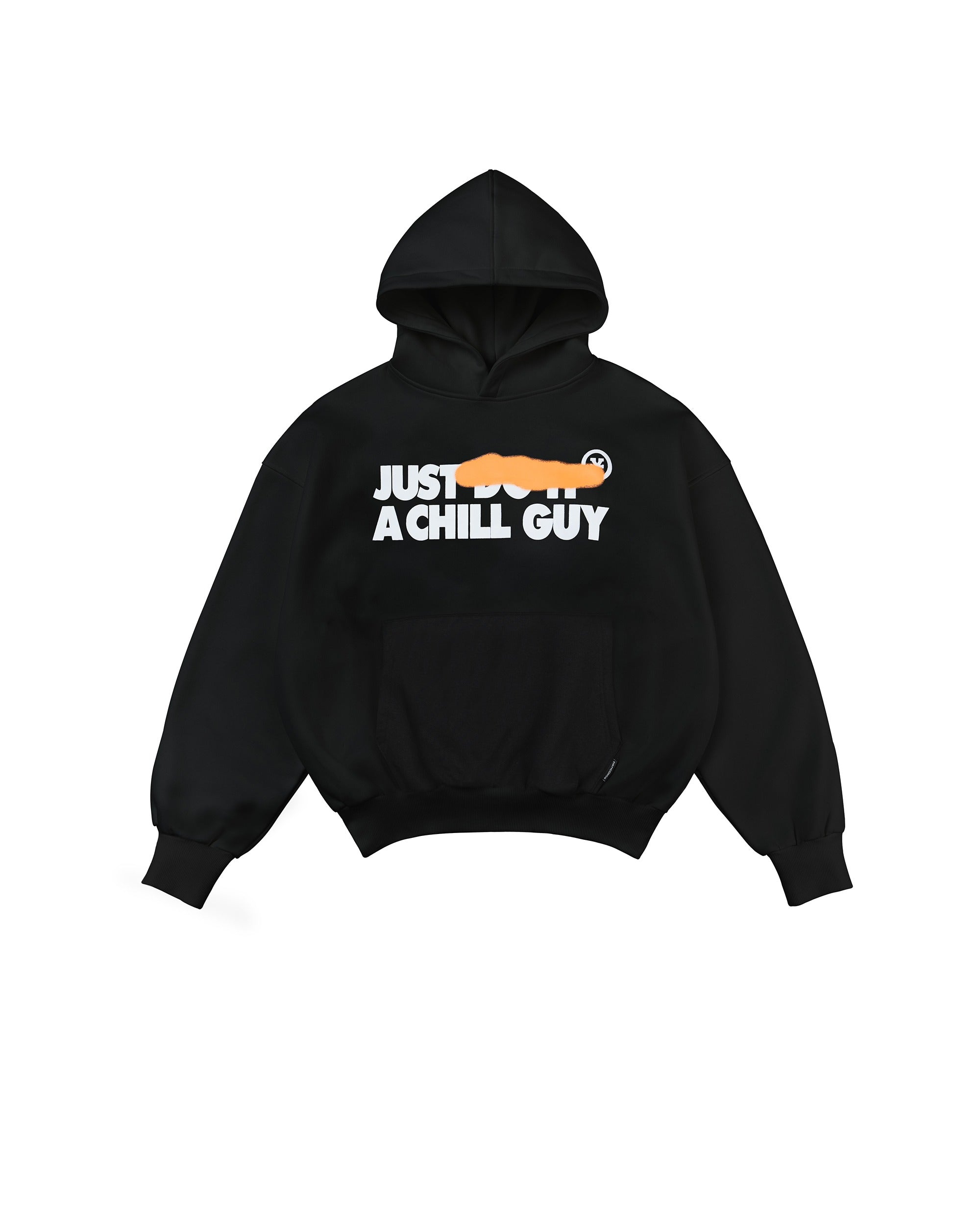 DirtyCoins Just A Chill Guy Oversized Hoodie Black