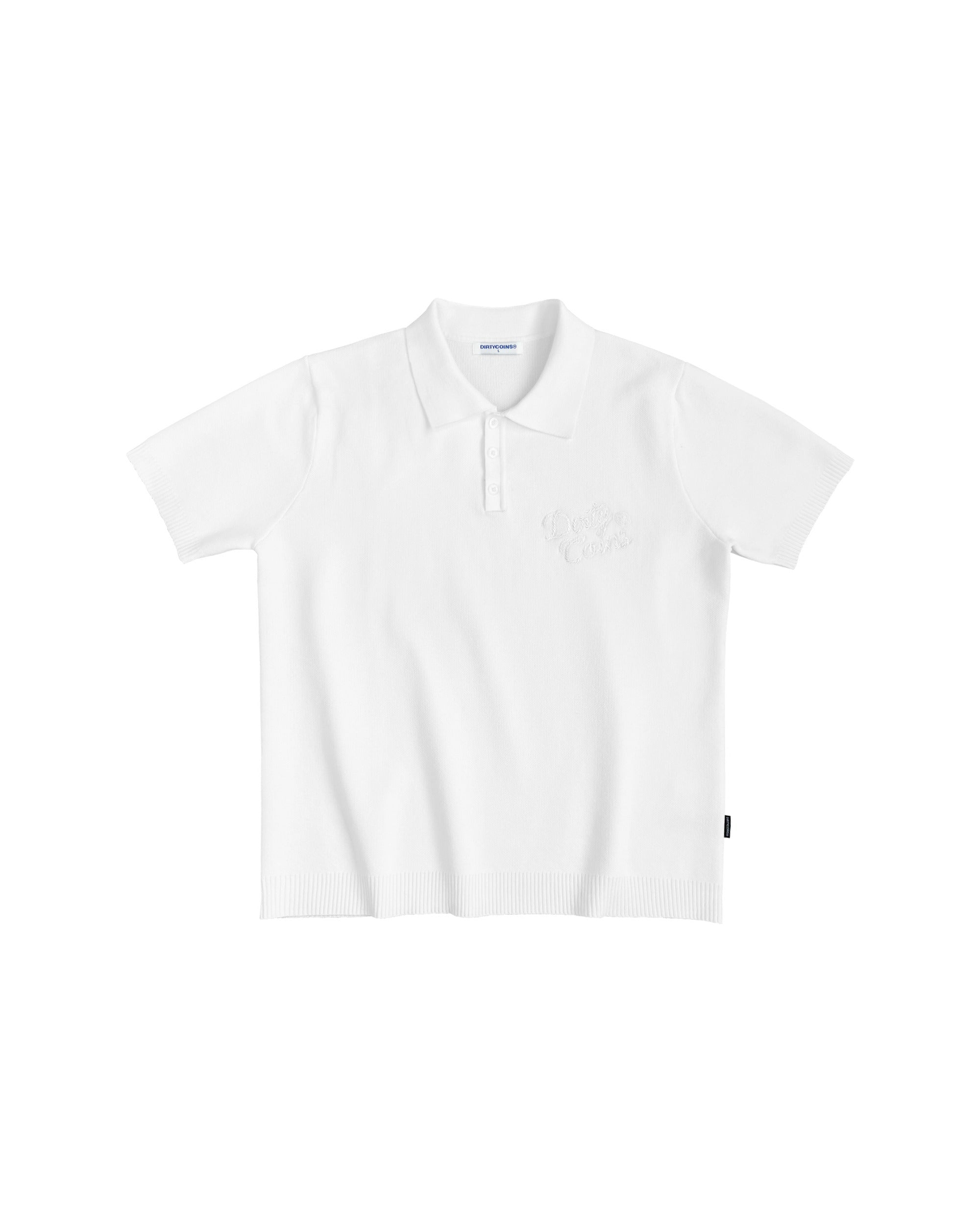 DirtyCoins Rope Embroidery Knit Polo