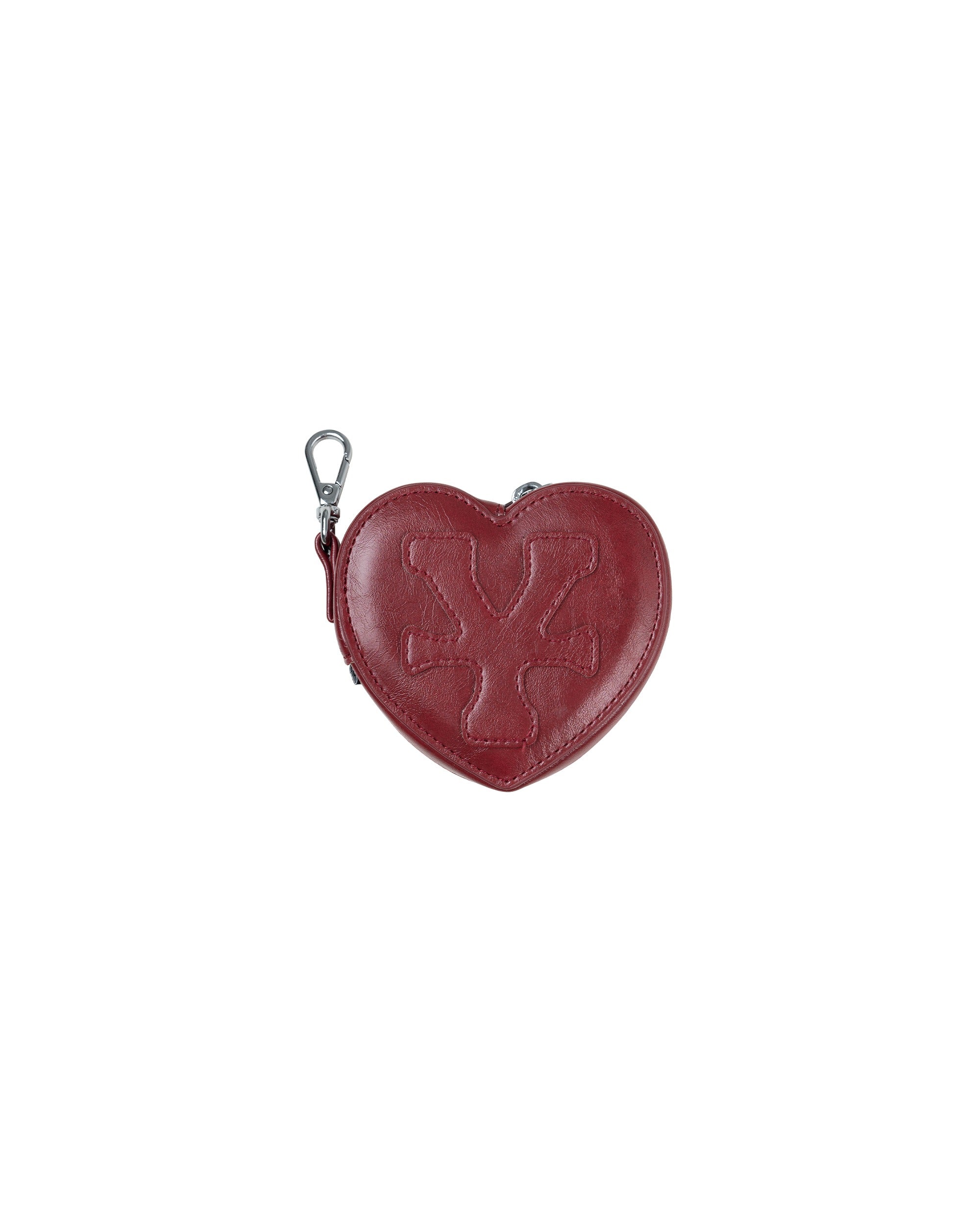 Logo Patched Heart Mini Pounch