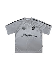 DCxRS Logo Glossy Soccer Jersey Grey