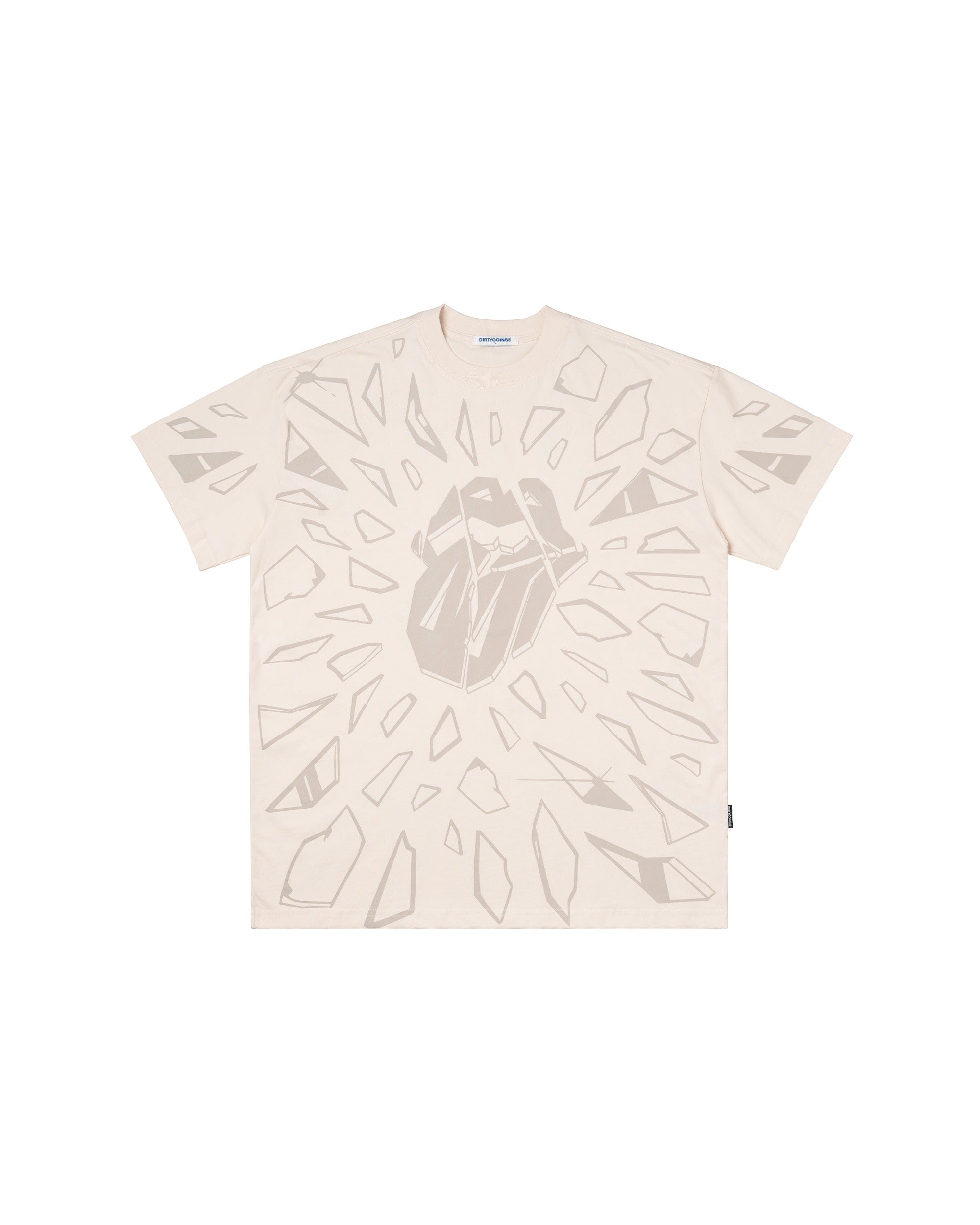 DCxRS Breaking Printed T-Shirt Cream
